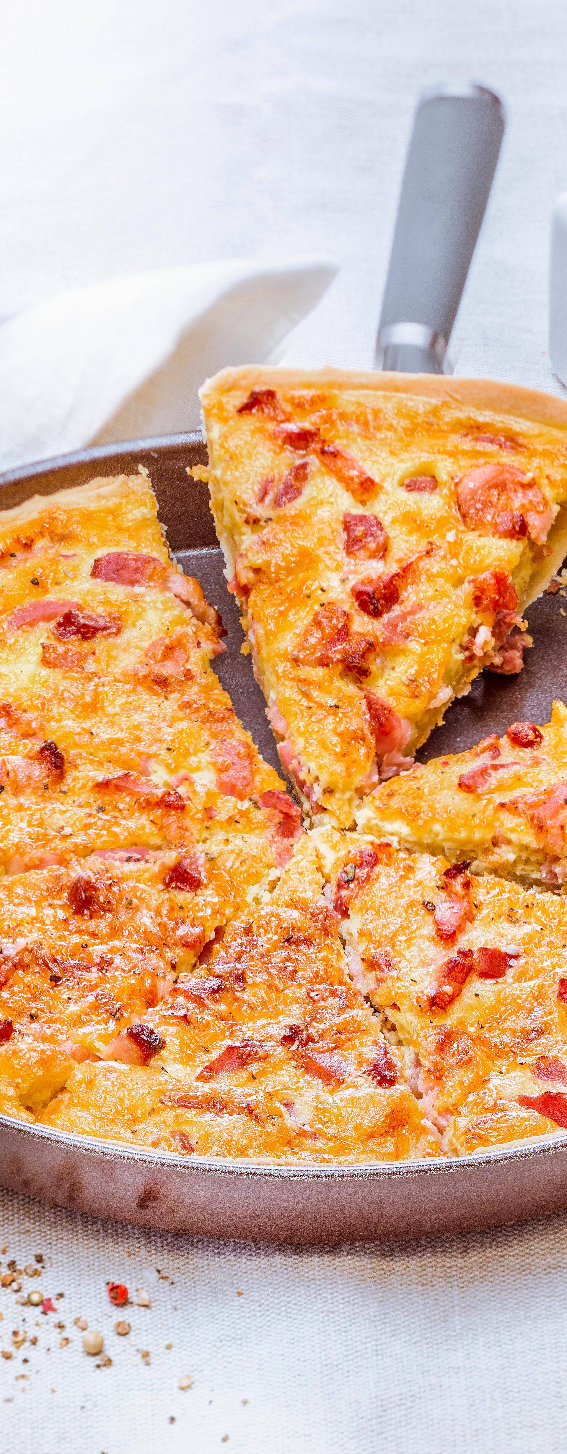 Quiche lorraine - Receita Easy Fry XL Surface | Moulinex