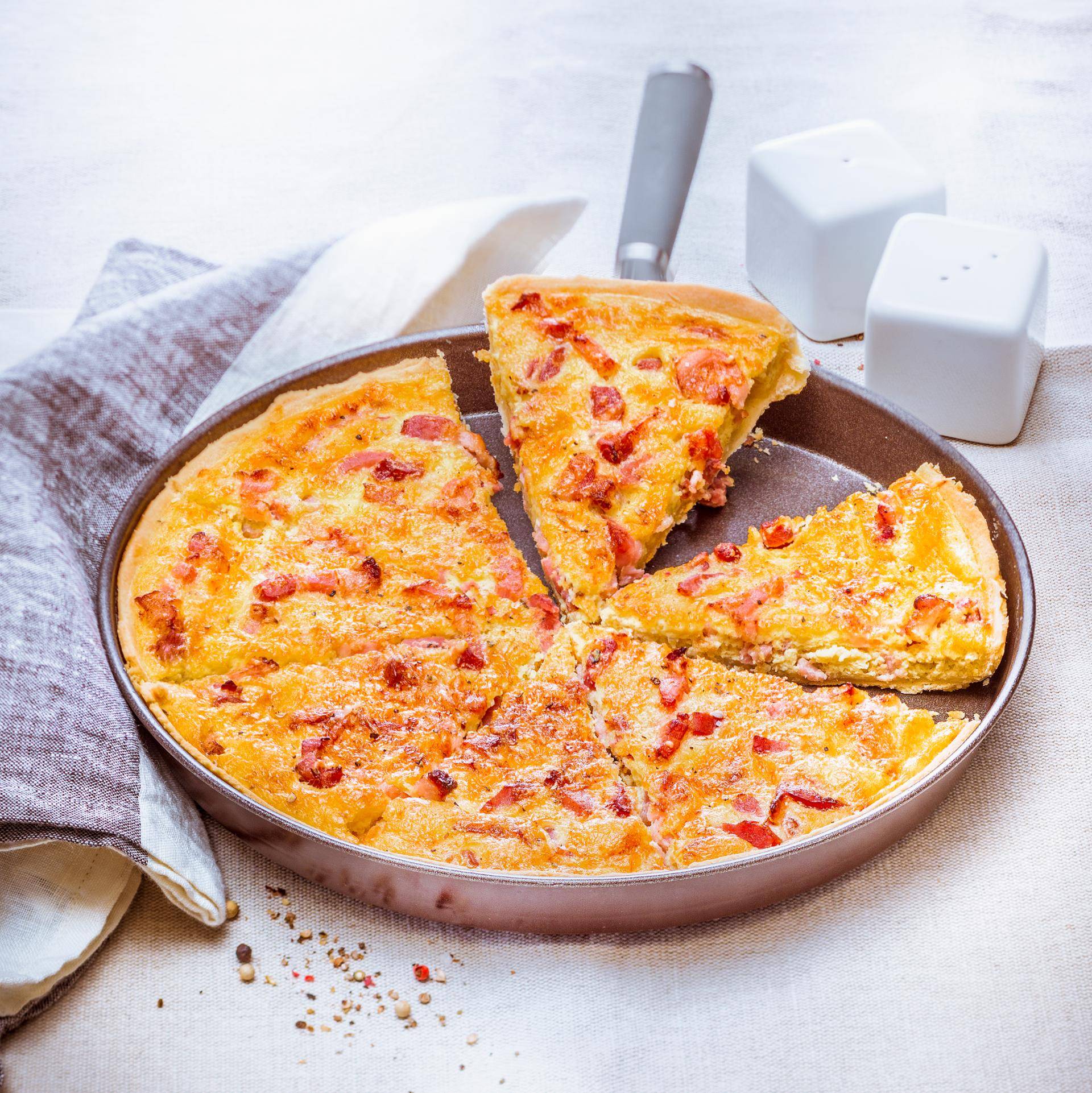 Quiche lorraine - Receita Easy Fry XL Surface | Moulinex