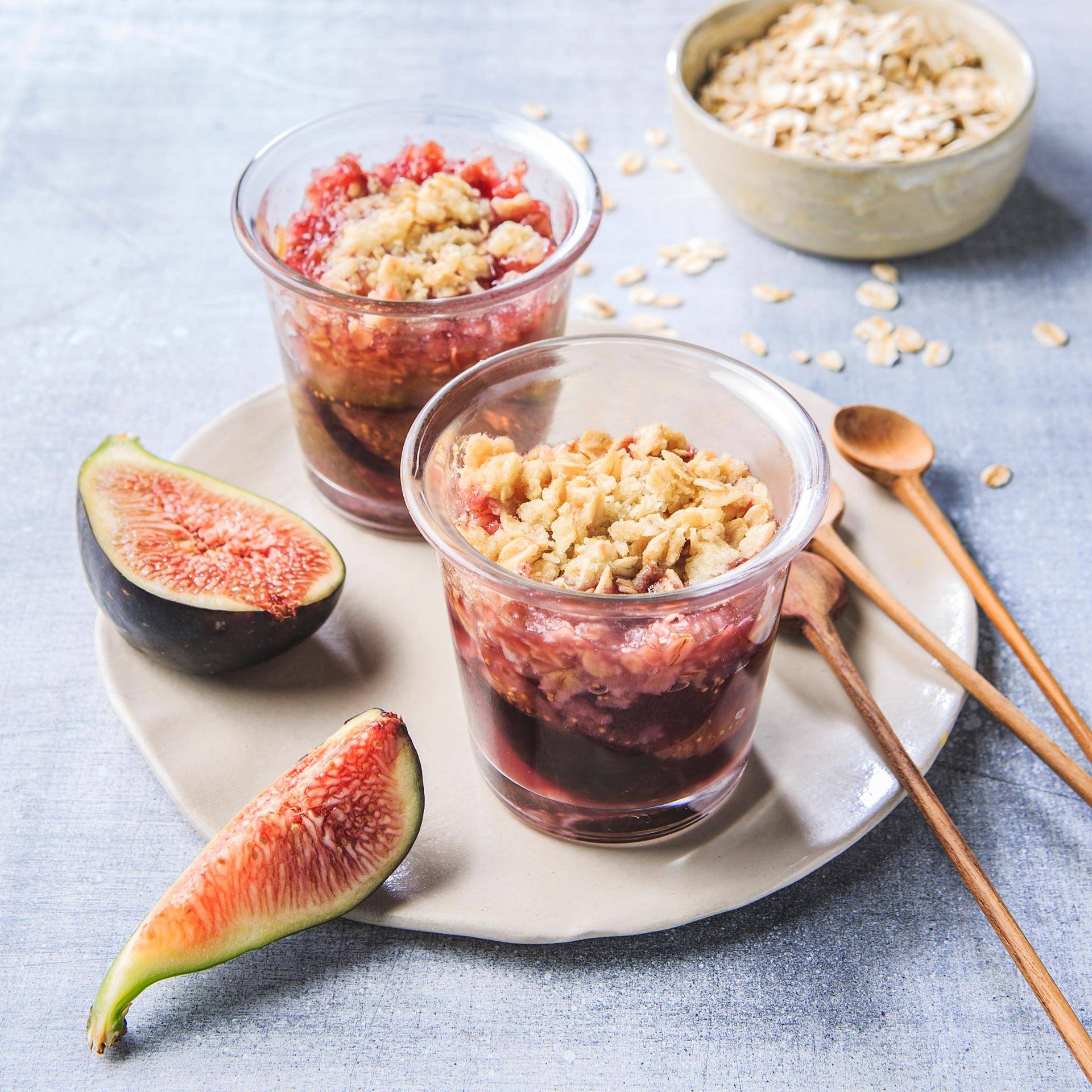 Crumble de figos assados - Receita Cookeo | Moulinex