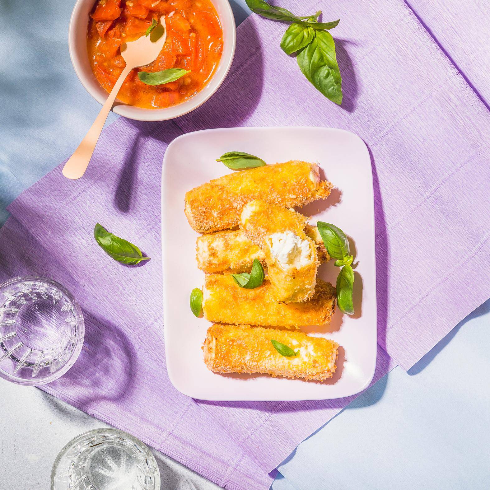 Palitos de feta fritos - Receita Cookeo | Moulinex