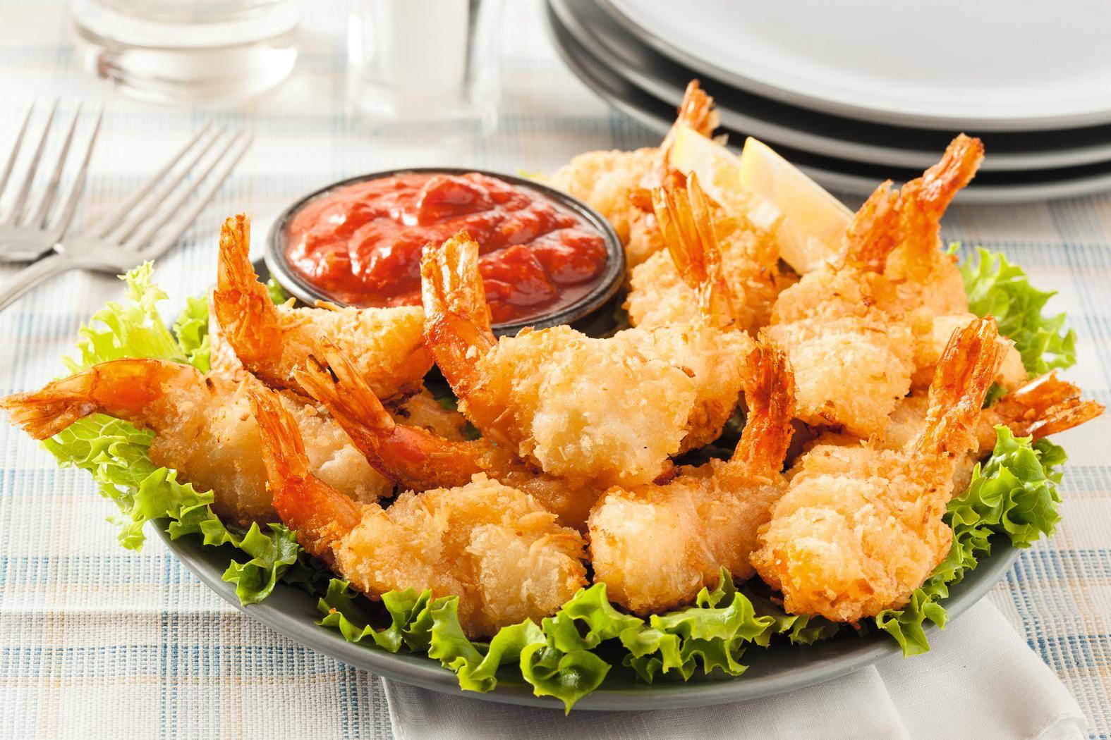 Camarões panados crocantes com molho agridoce - Receita Easy Fry XL Surface | Moulinex