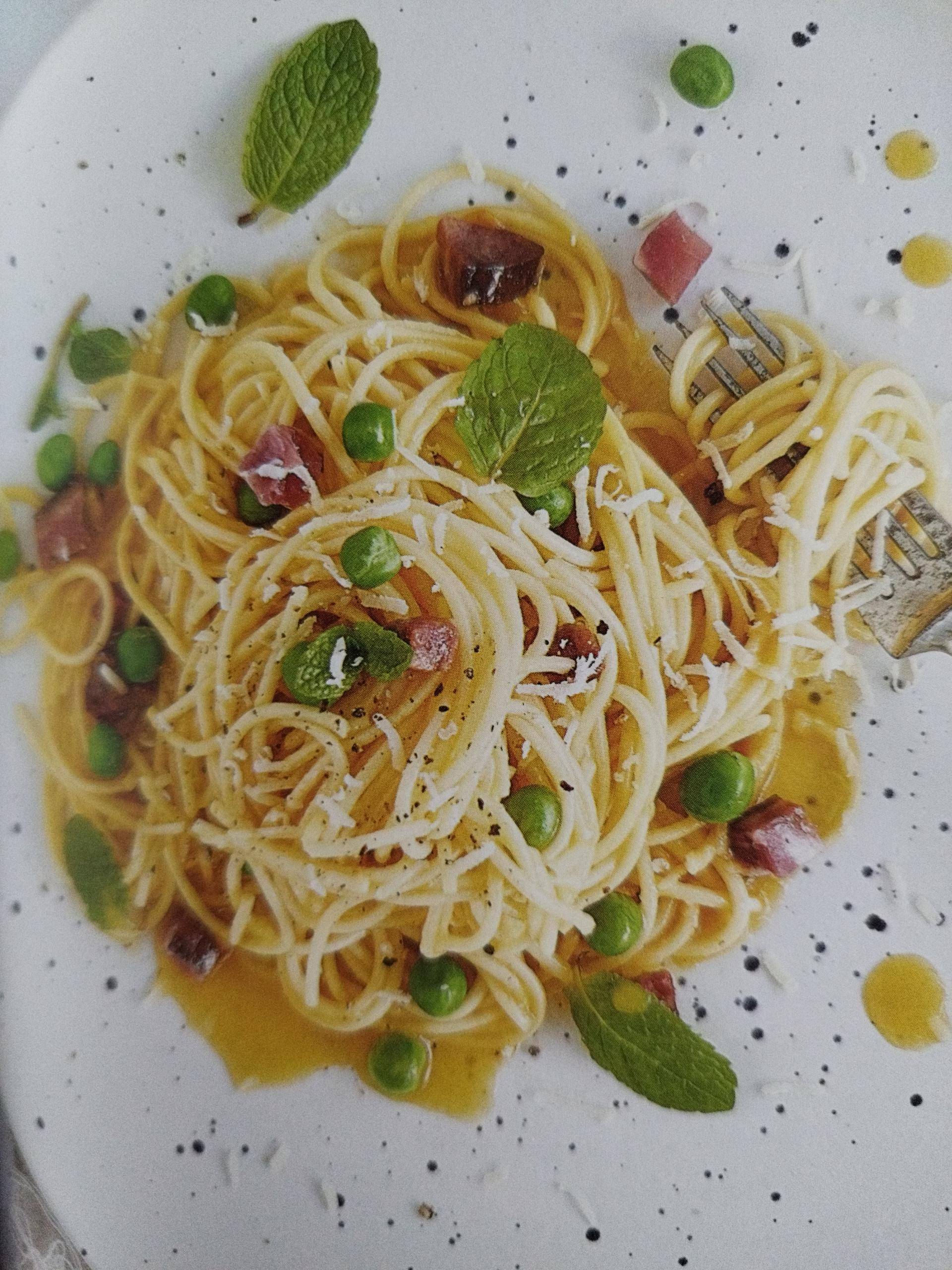 Carbonara de bacon e ervilhas - Receita Companion XL | Moulinex