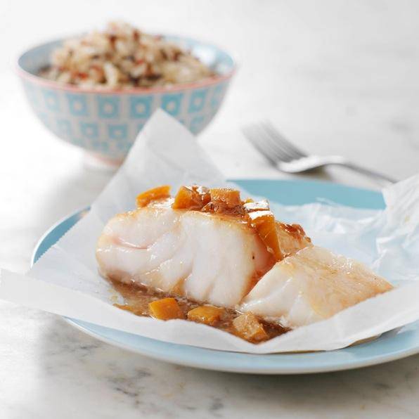 Bacalhau em papelote com mel e limão em conserva - Receita Companion | Moulinex