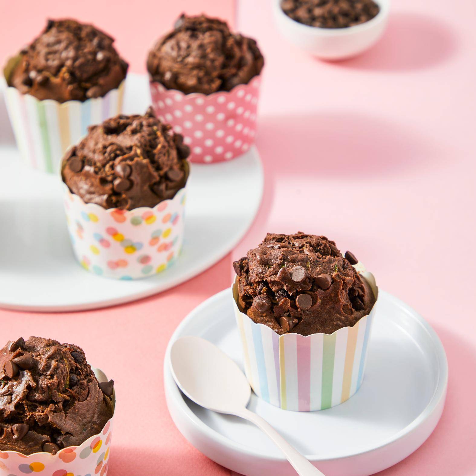 Queques de curgete e chocolate - Receita Easy Fry Max | Moulinex