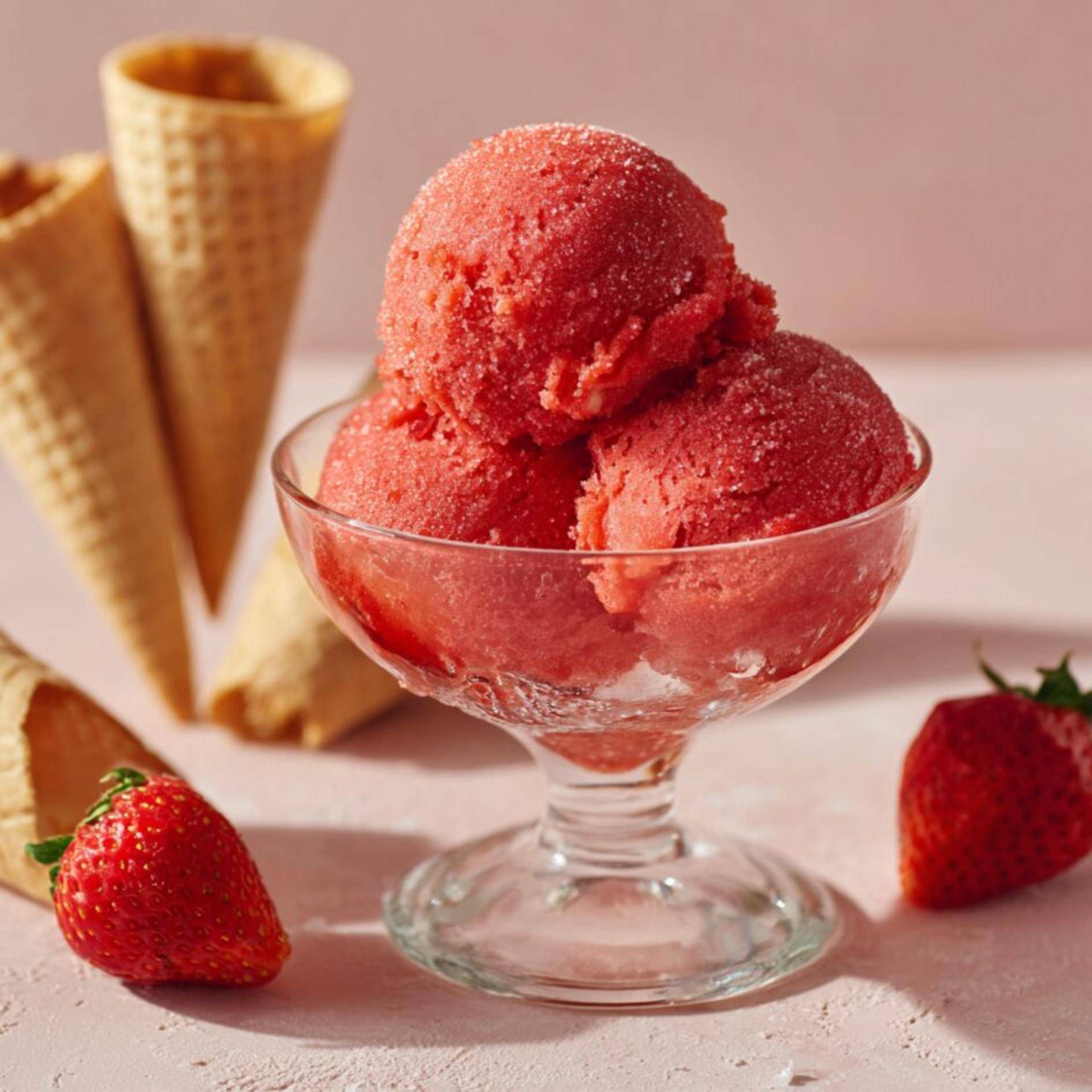 Sorbet de Morango - Receita Dolci | Moulinex