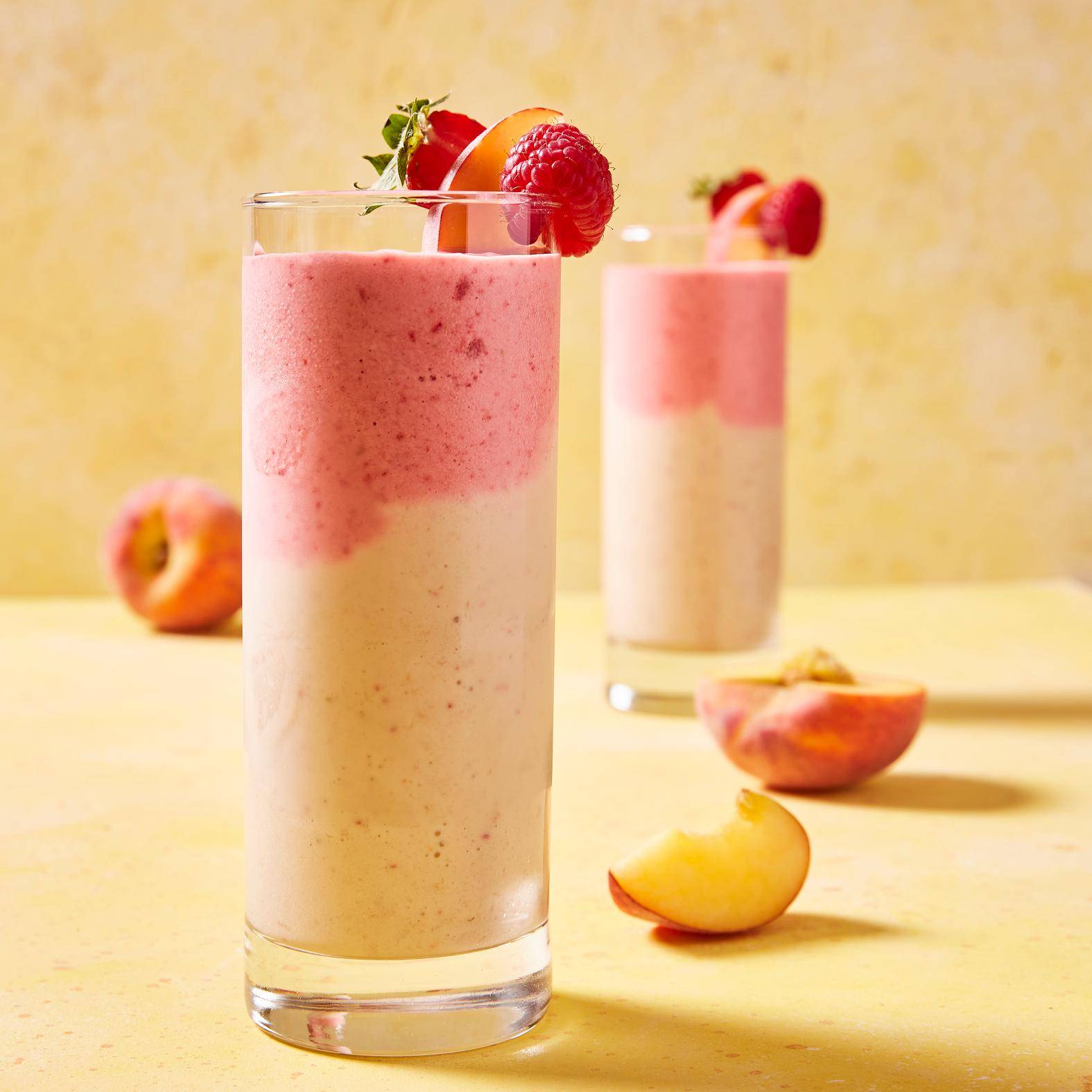 Smoothie cremoso de pêssego e frutos vermelhos - Receita Perfectmix + | Moulinex