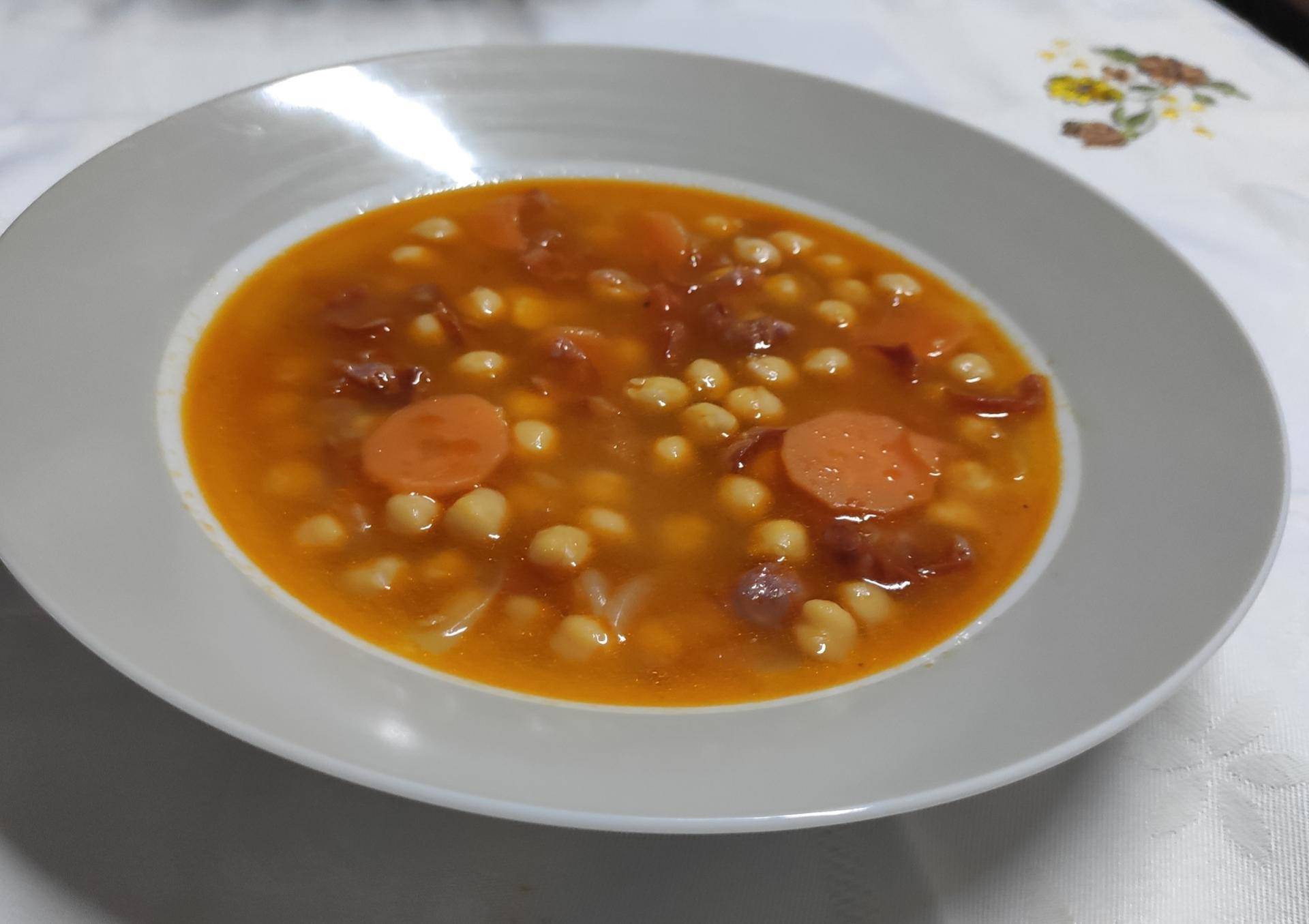 Sopa de grão-de-bico e linguiça - Receita Companion Connect XL | Moulinex