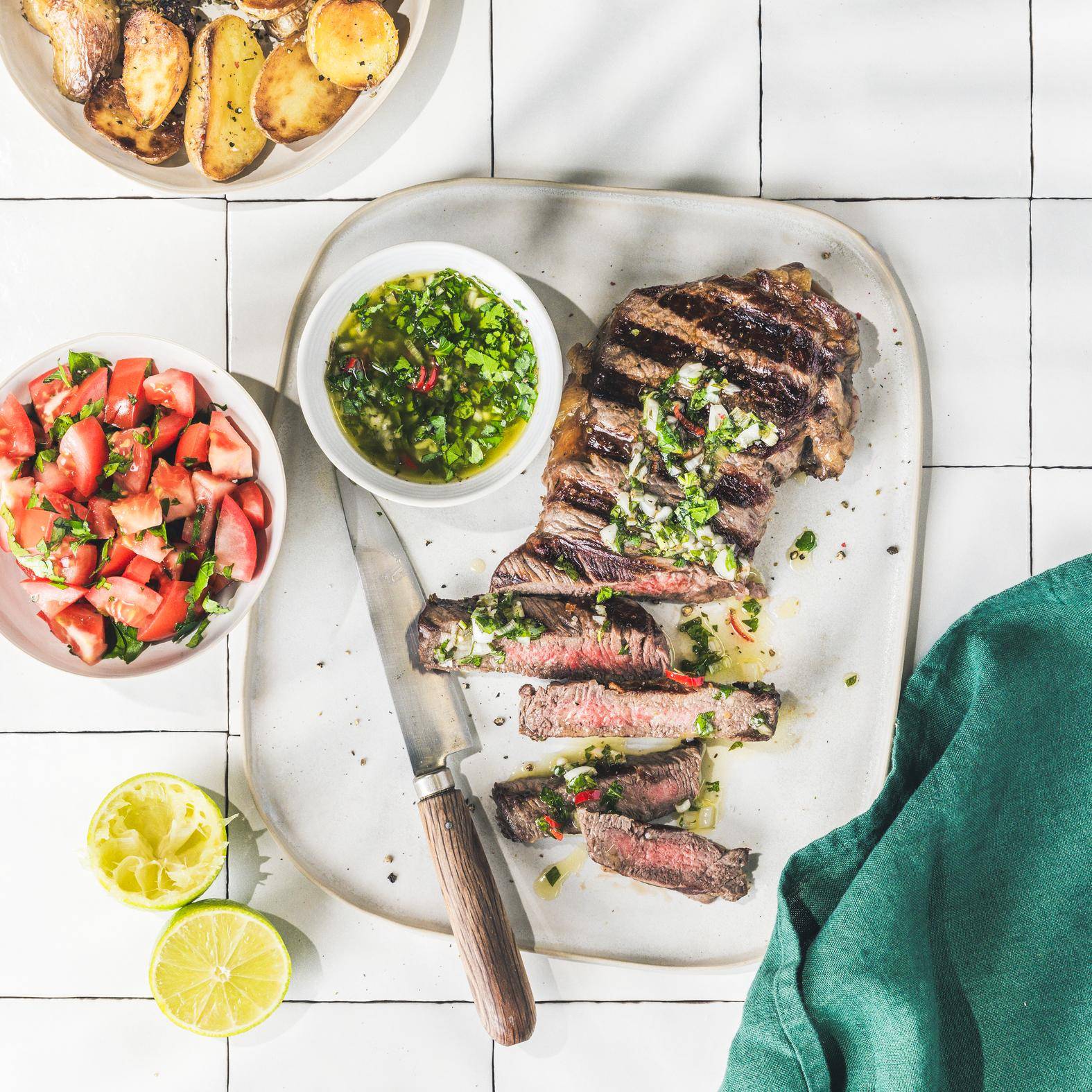 *Grilled beef with chimichurri (Picanha) sauce - Receita OptiGrill 4in1 XL | Moulinex