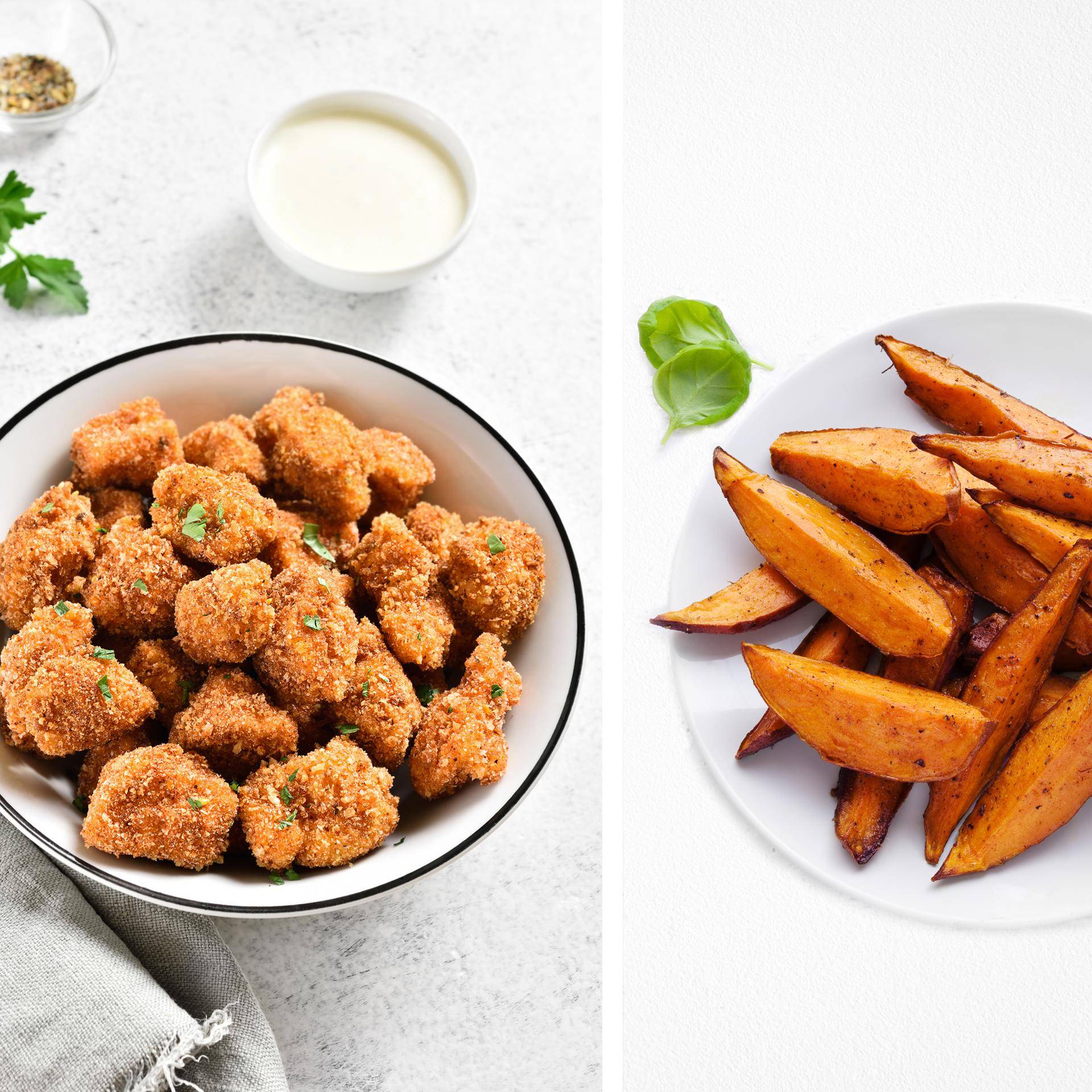 Frango Cajun e batata-doce - Receita Dual EasyFry&Grill | Moulinex