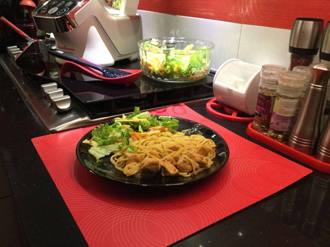 Esparguete al dente com Peitos de Frango - Receita Companion XL | Moulinex