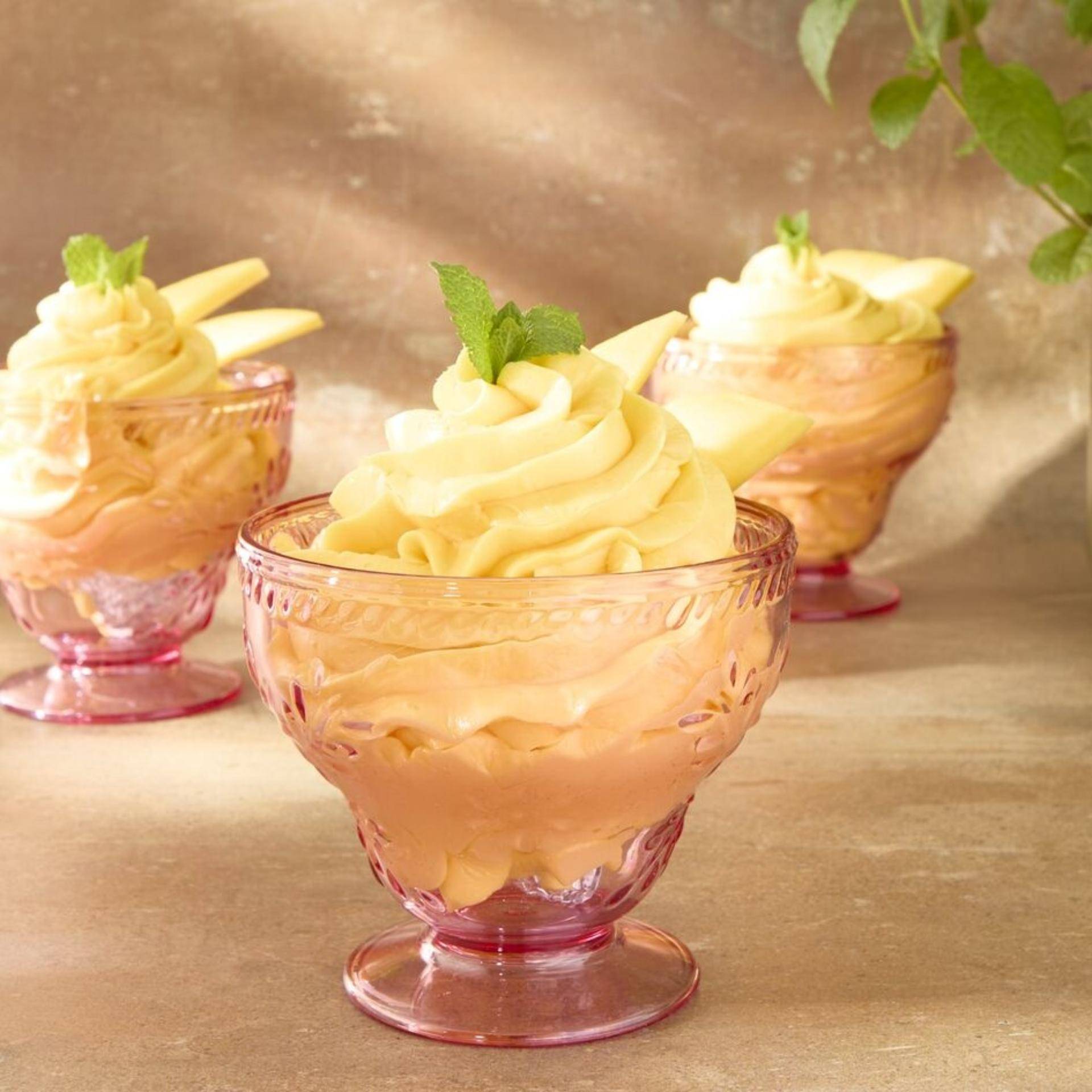 Frozen yogurt de manga proteico - Receita Freezi | Moulinex