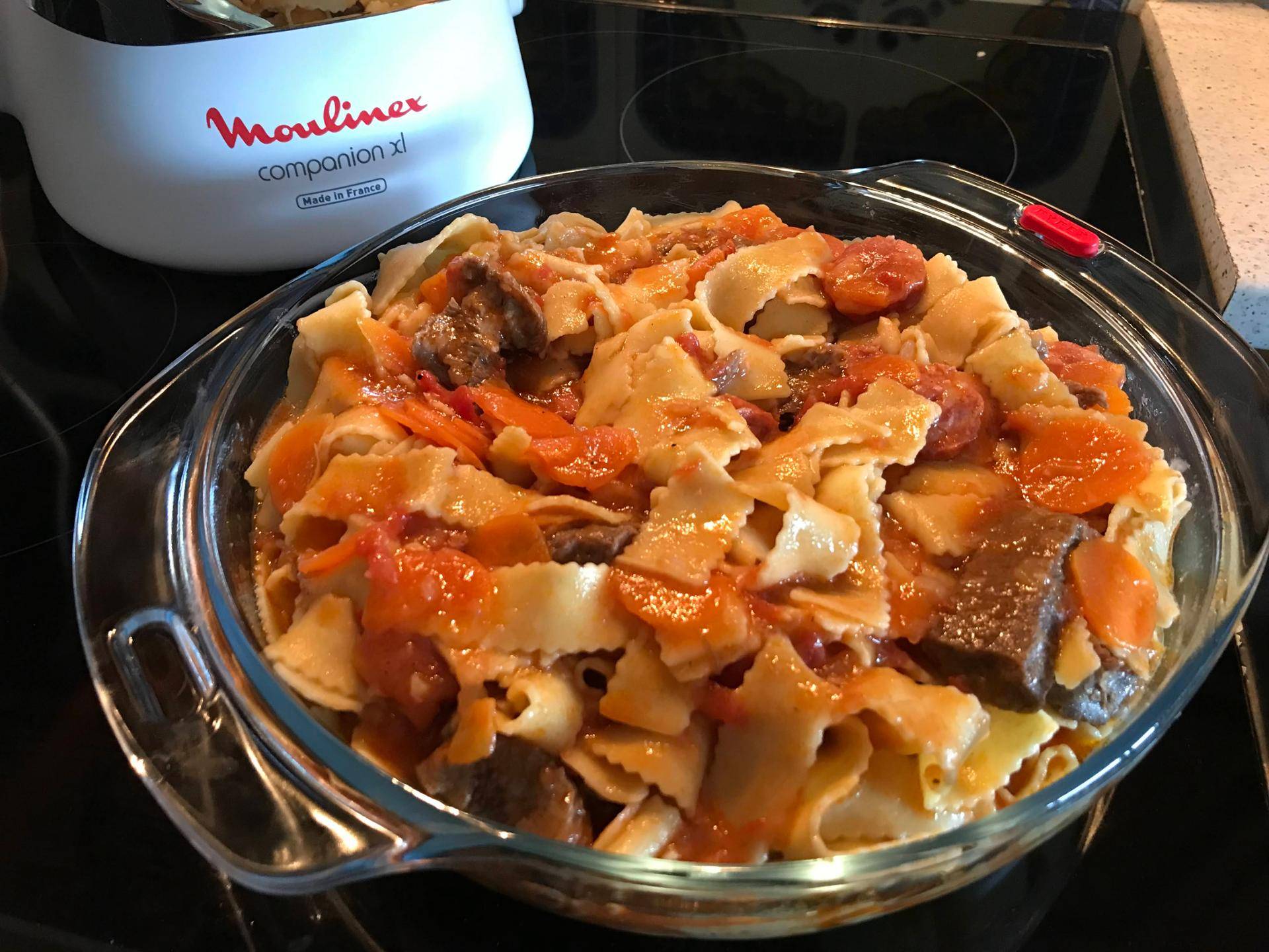 Carne Guisada com Massa - Receita Companion XL | Moulinex