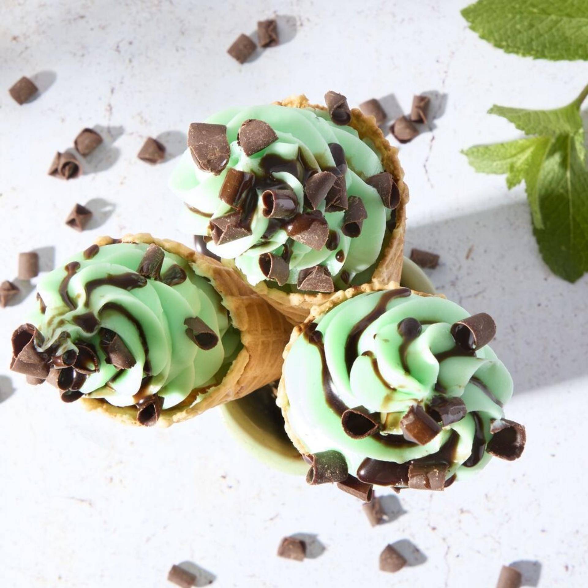 Gelado soft de menta e chocolate - Receita Freezi | Moulinex