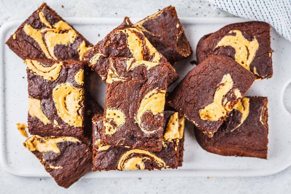 Brownie marmoreado de manteiga de amendoim - Receita Perfectmix + | Moulinex