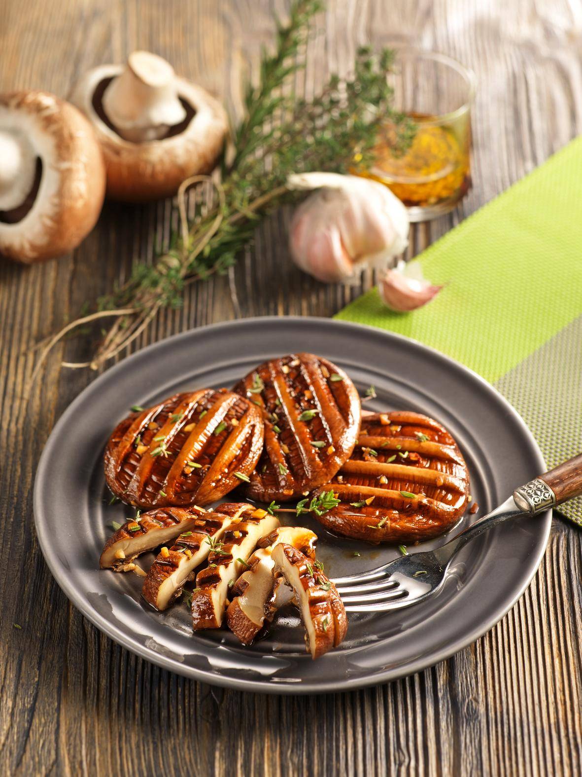 Cogumelos Portobello grelhados - Receita EASY FRY & GRILL 2 in 1 MECHANICAL | Moulinex