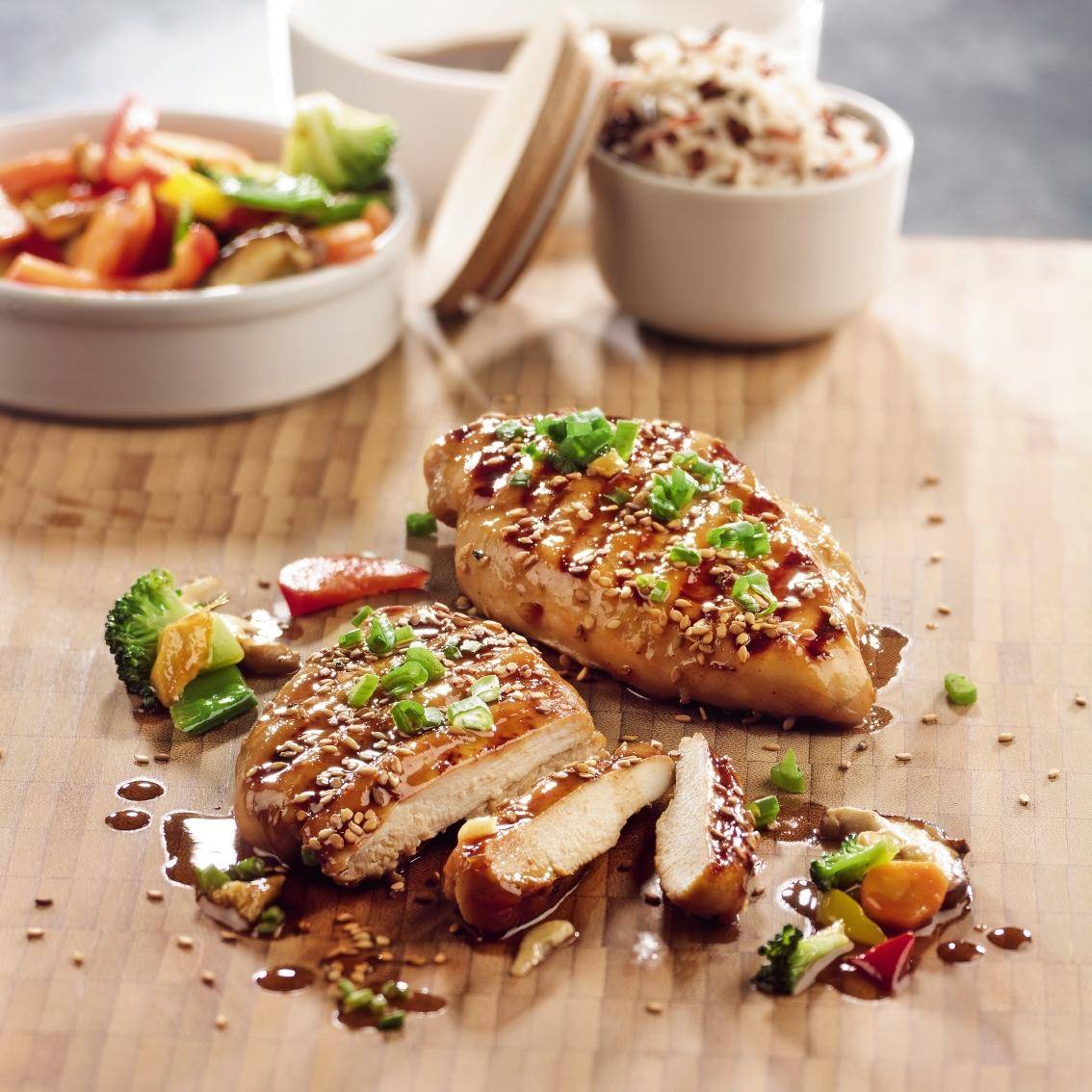 Bife de frango com mel e molho Hoisin - Receita undefined | Moulinex