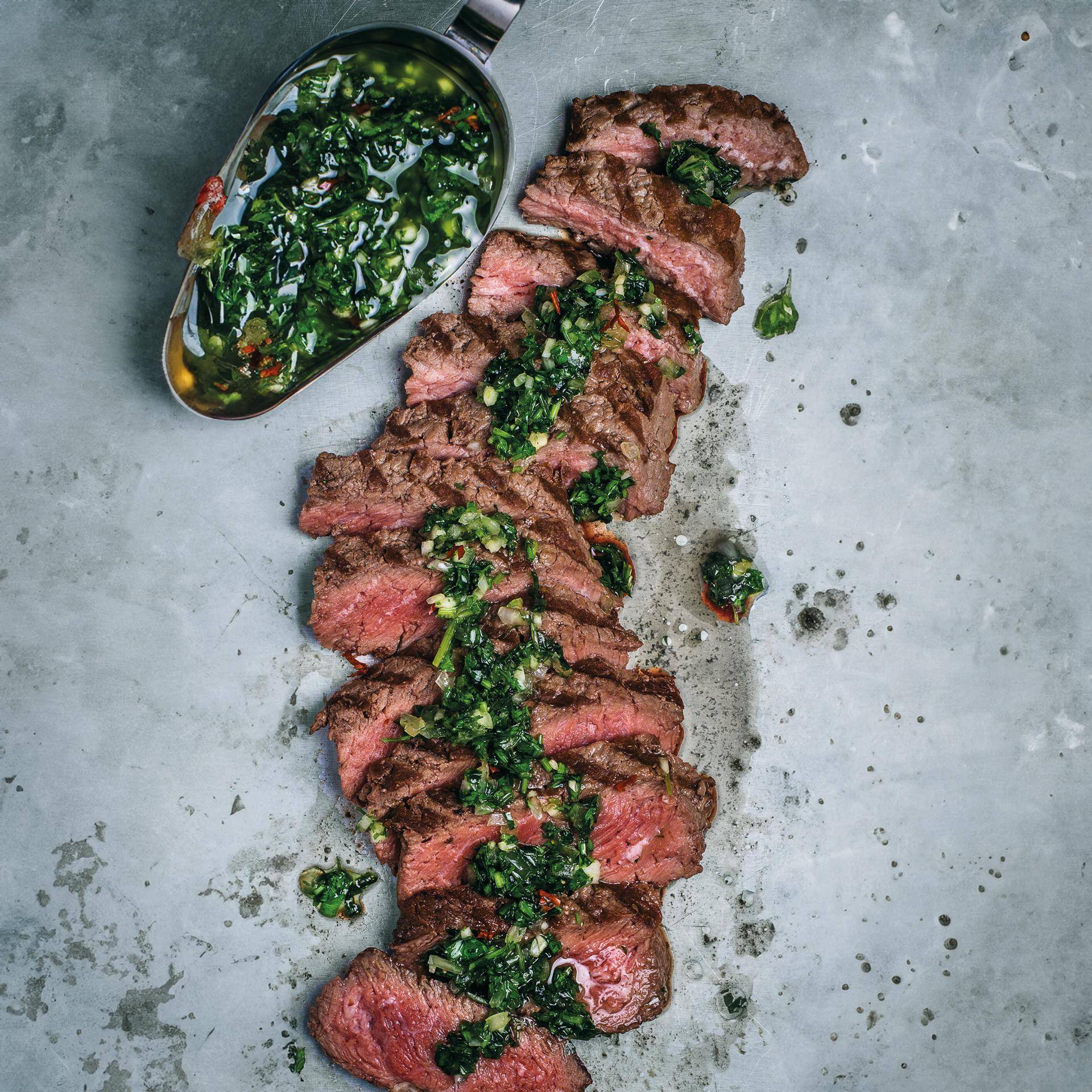 Bife chimichurri - Receita Easy Fry Compact | Moulinex