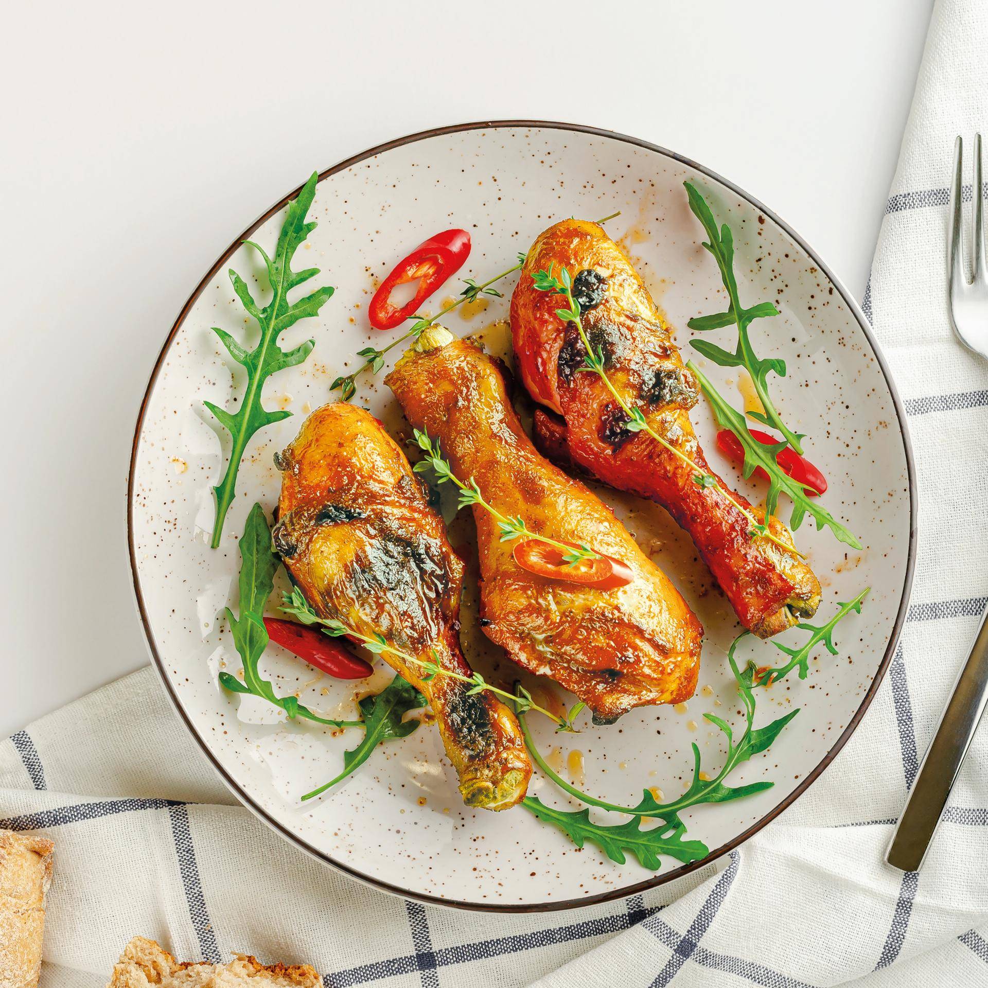 Coxas de frango Tandoori - Receita Easy Fry Compact | Moulinex