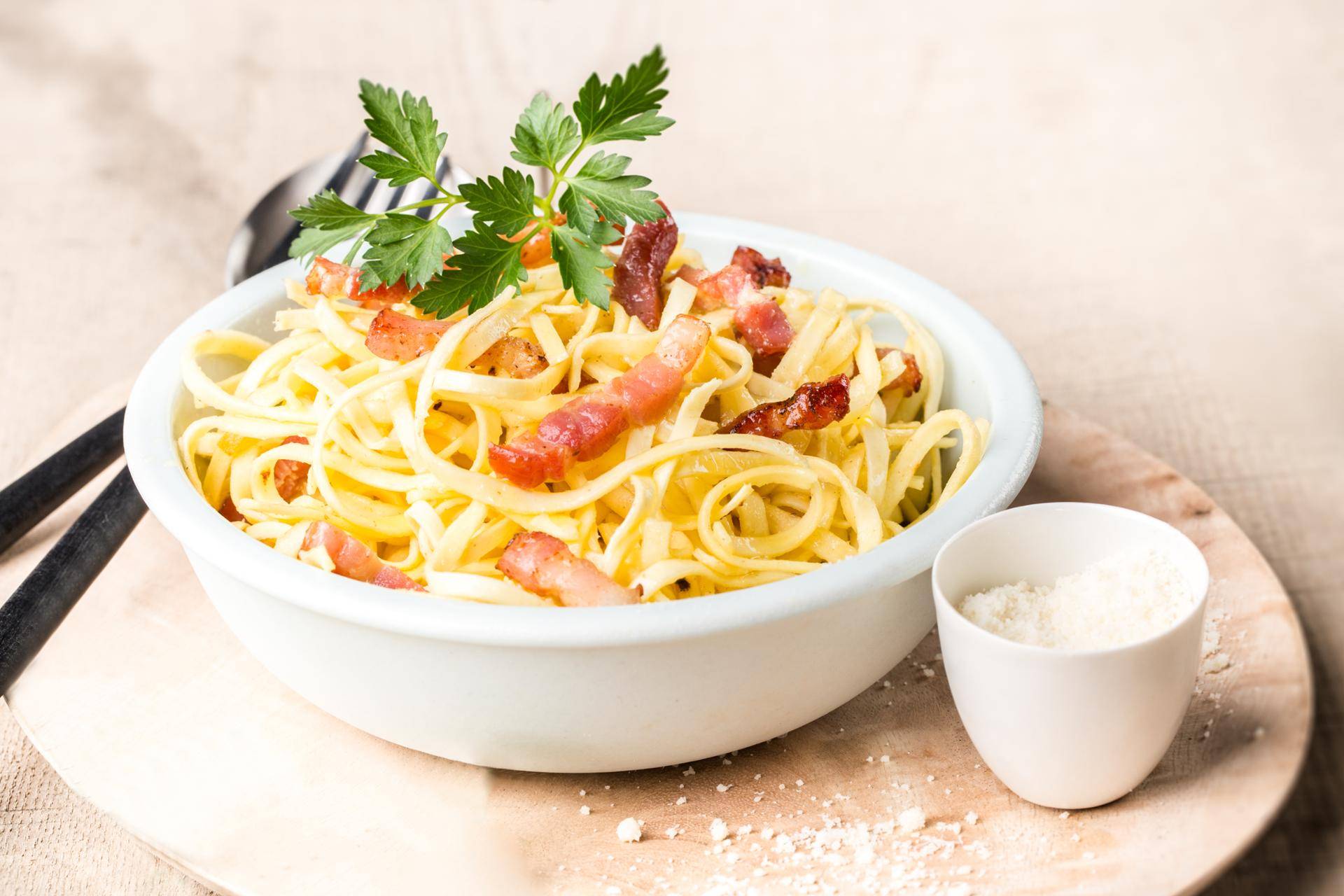 Fettucine carbonara - Receita Cookeo | Moulinex