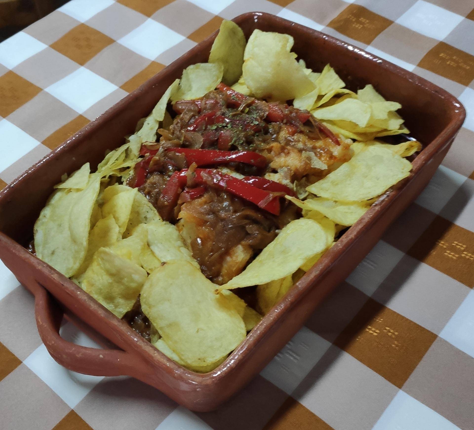 Bacalhau frito de cebolada com pimentos - Receita Companion Connect XL | Moulinex