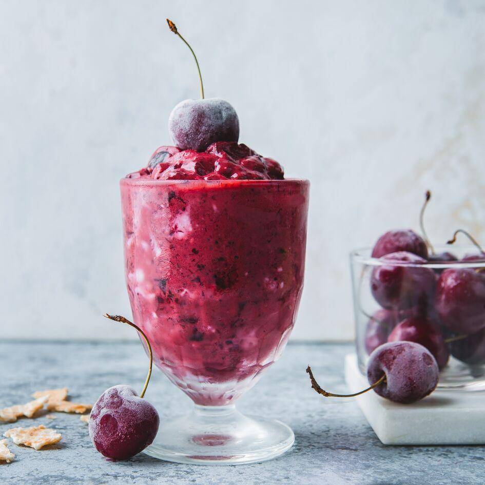 Iogurte gelado cereja - Receita Perfectmix + | Moulinex