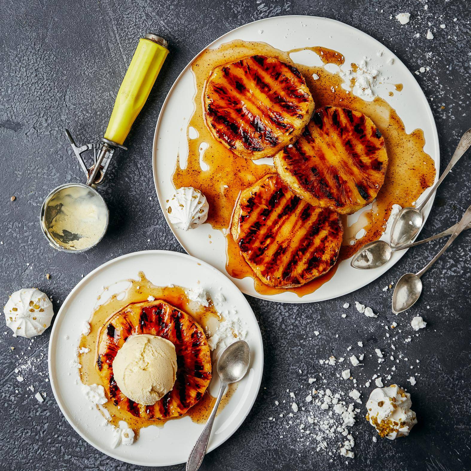 *Grilled pineapple with rum and brown sugar glaze - Receita OptiGrill 2in1 XL | Moulinex