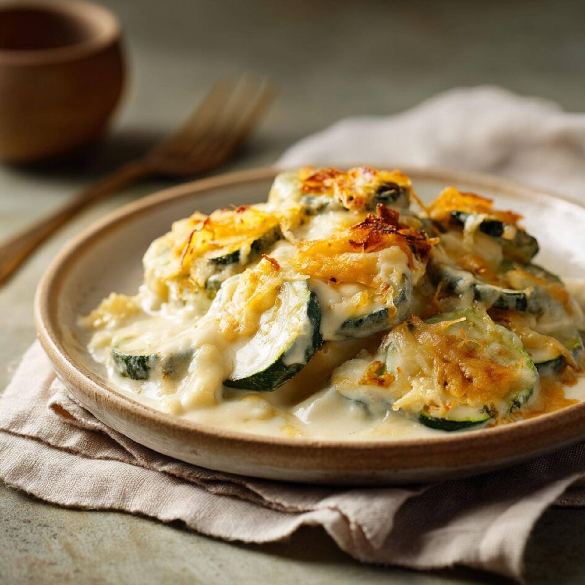 Gratinado cremoso de curgete - Receita Companion Connect | Moulinex