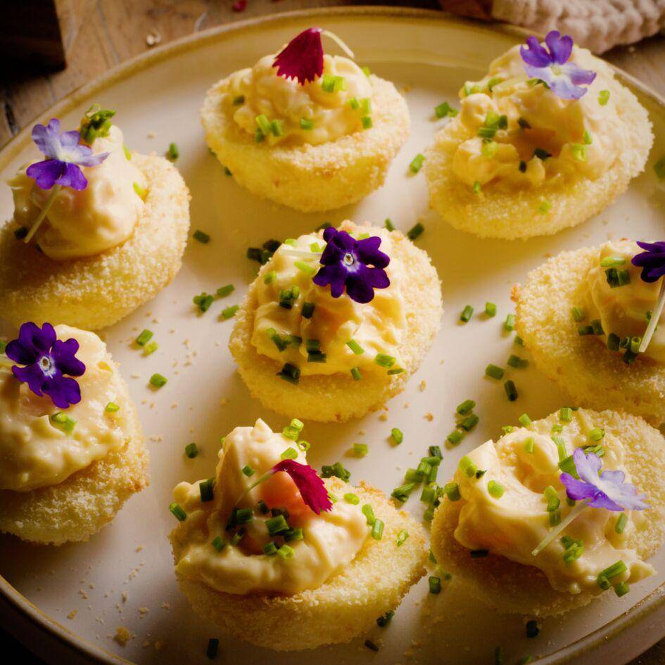 Ovos mimosa fritos - Receita Easy Fry XL Surface | Moulinex