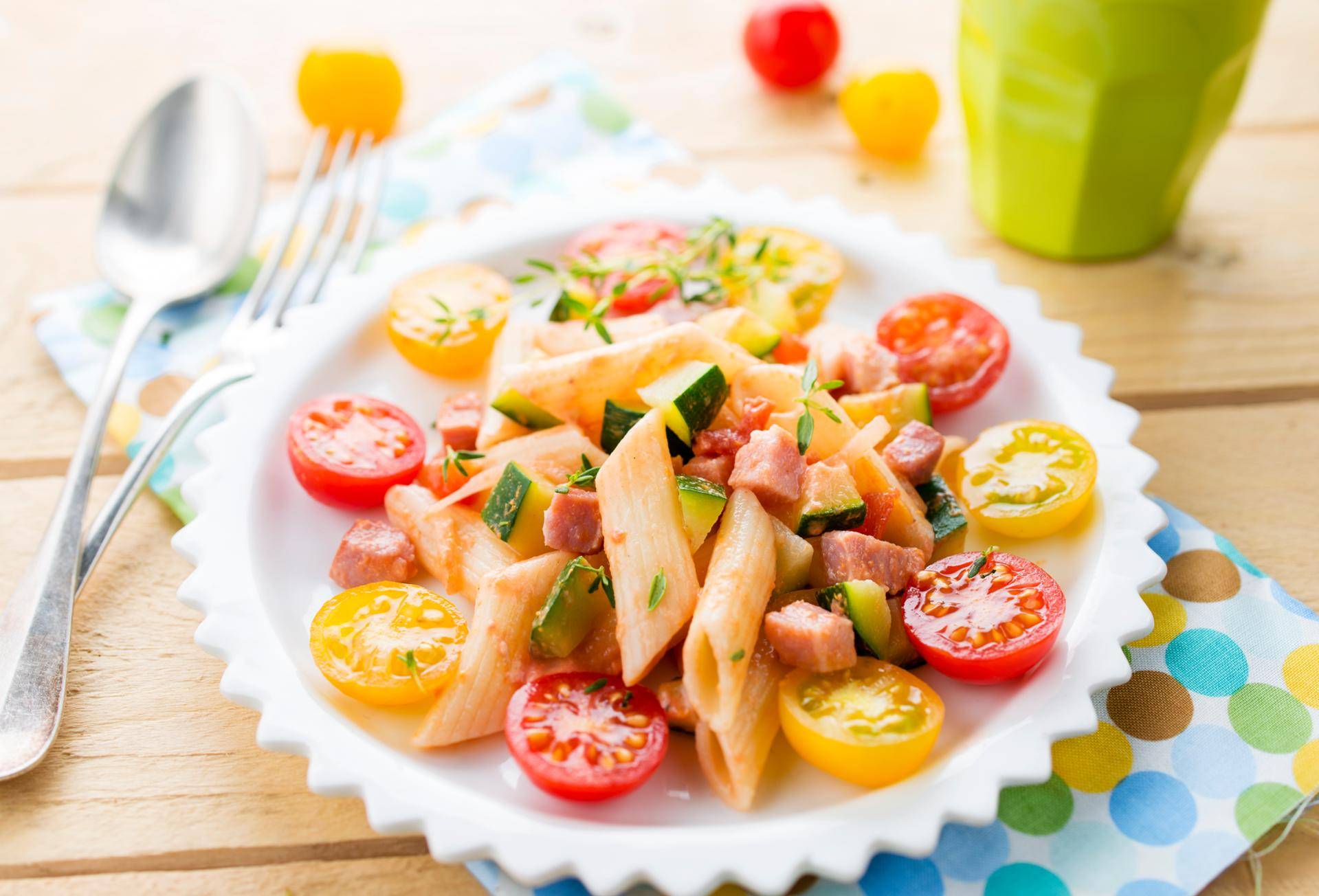 Massa com curgete e bacon - Receita Cookeo | Moulinex