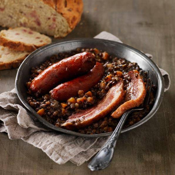 Lentilhas com porco - Receita Companion | Moulinex