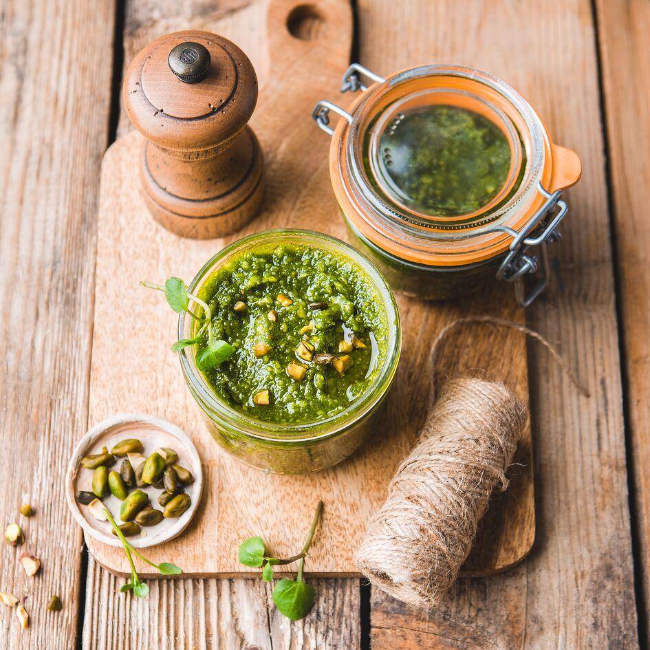 Pesto de agrião e pistachio - Receita Perfectmix + | Moulinex