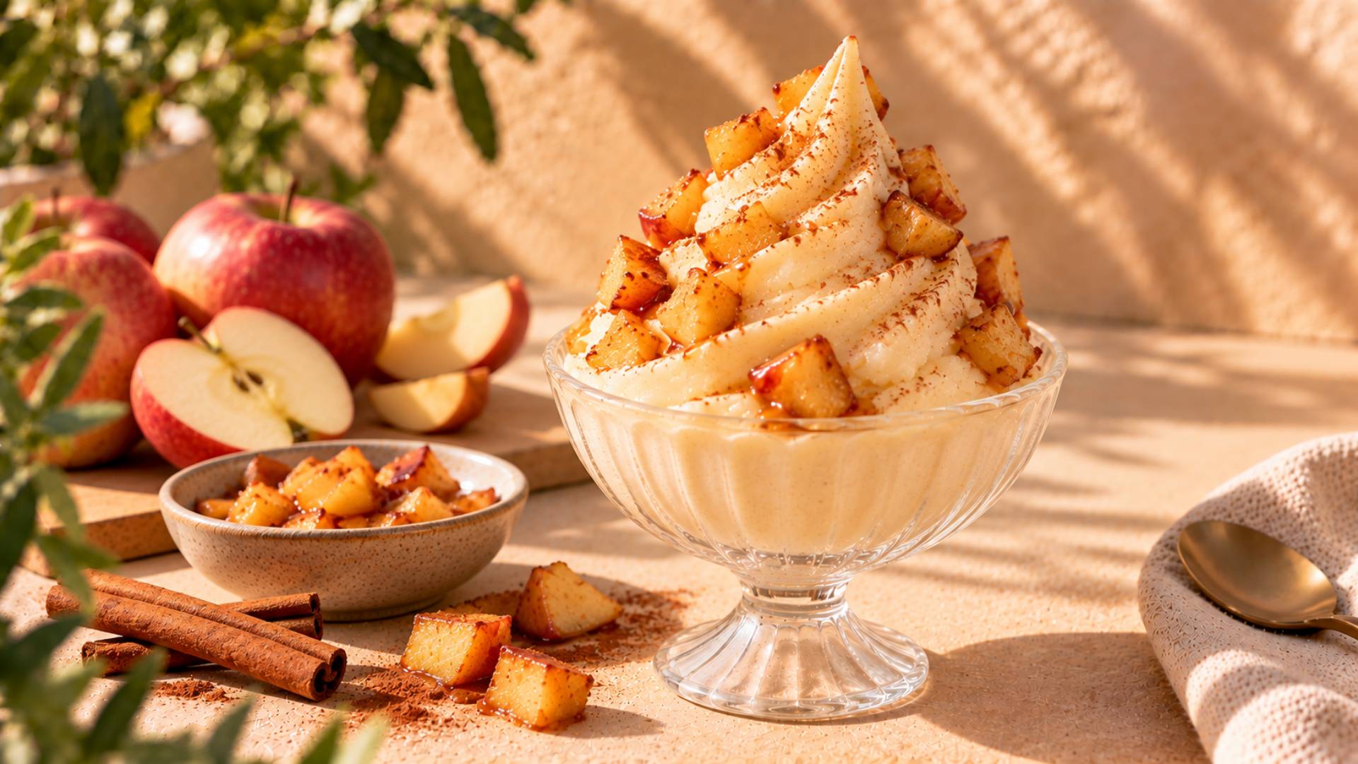 Gelado de compota de maçã - Receita Freezi | Moulinex