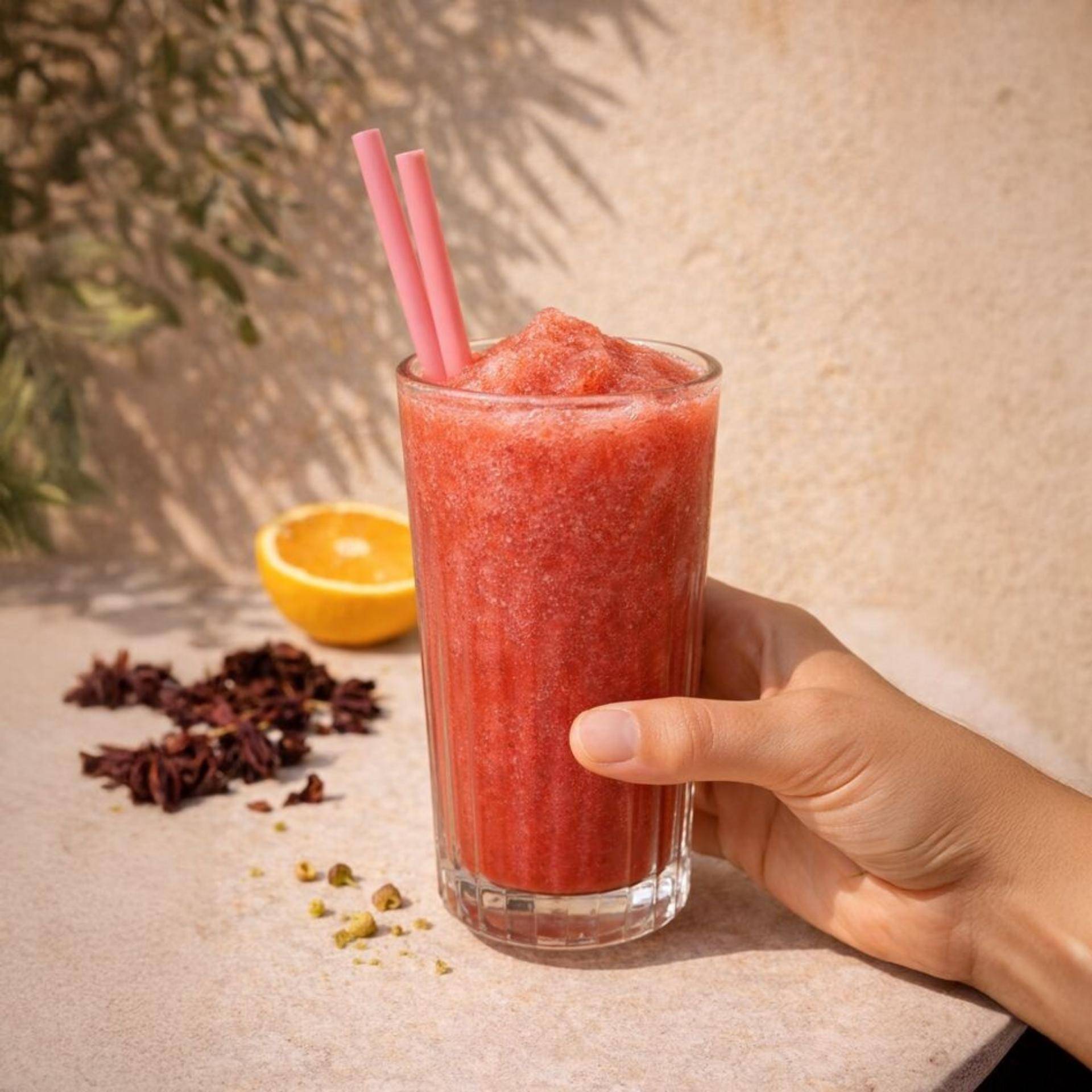 Granizado de hibisco e laranja - Receita Freezi | Moulinex