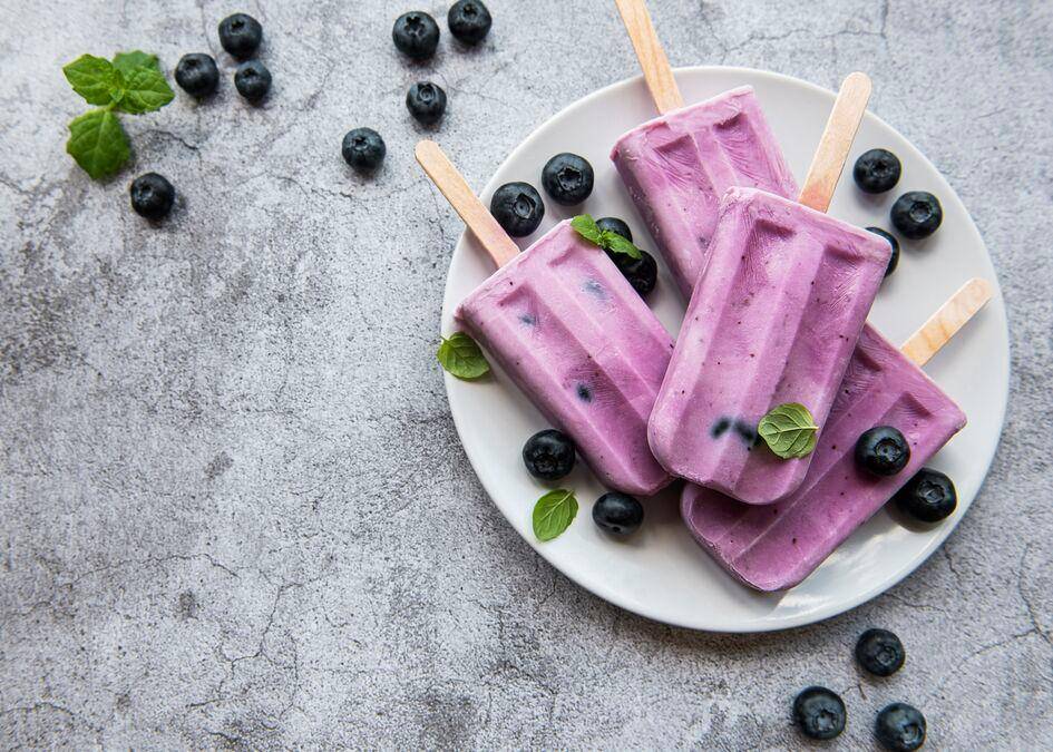 Iogurte gelado com mirtilos - Receita Perfectmix + | Moulinex
