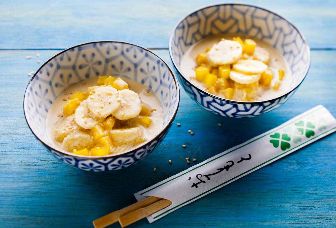 Sopa de leite de côco e fruta - Receita Cookeo | Moulinex