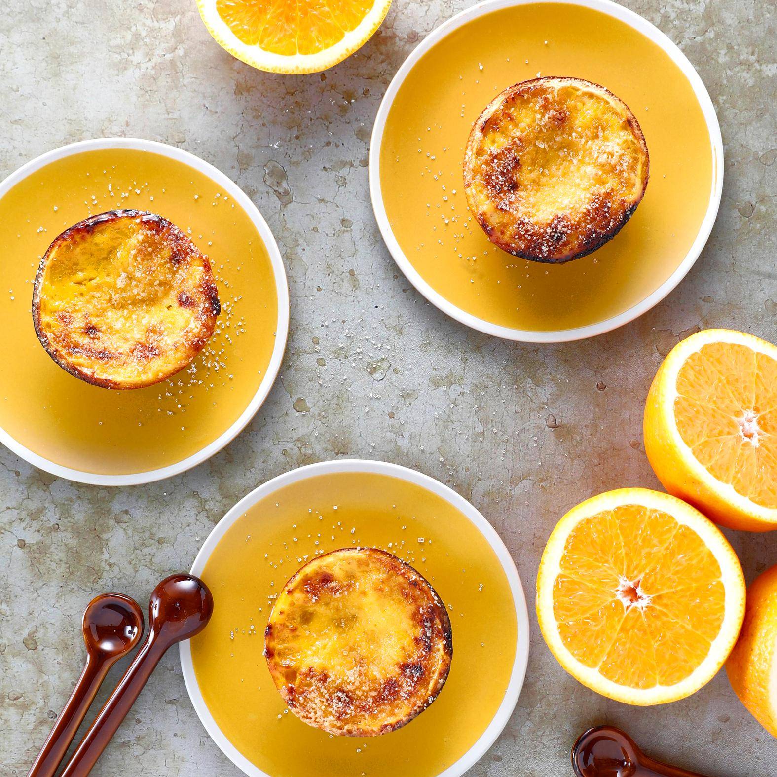 Taças de creme brûlée de laranja - Receita Easy Fry Max | Moulinex