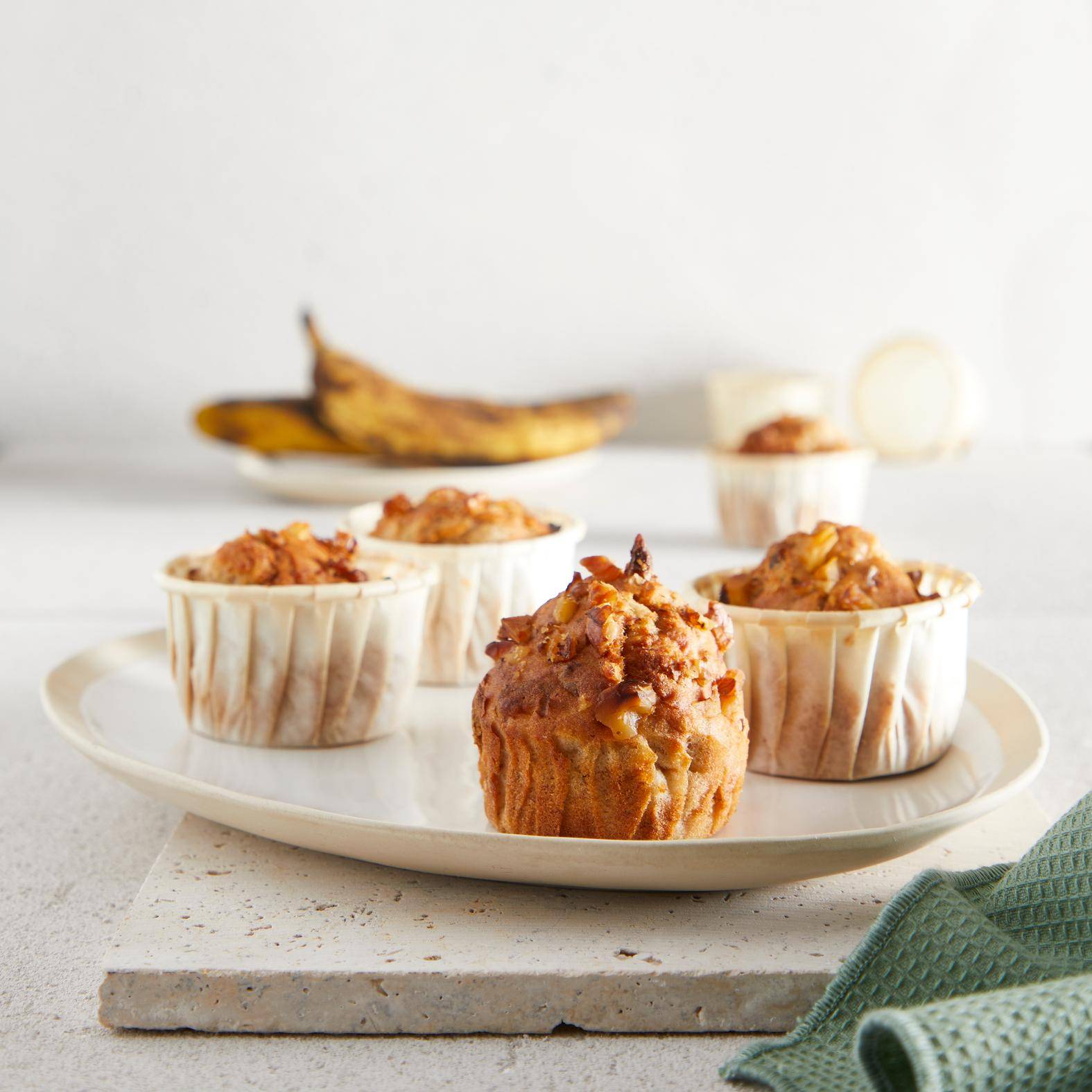 Muffins com bananas maduras - Receita undefined | Moulinex
