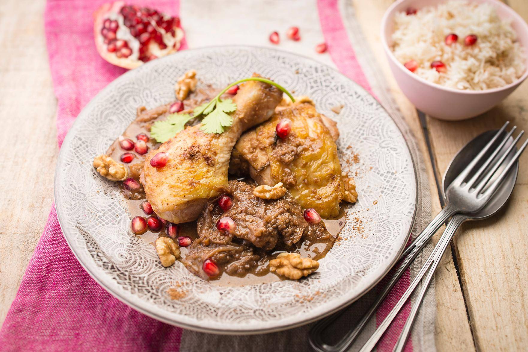 Frango com romã e nozes - Receita Cookeo | Moulinex