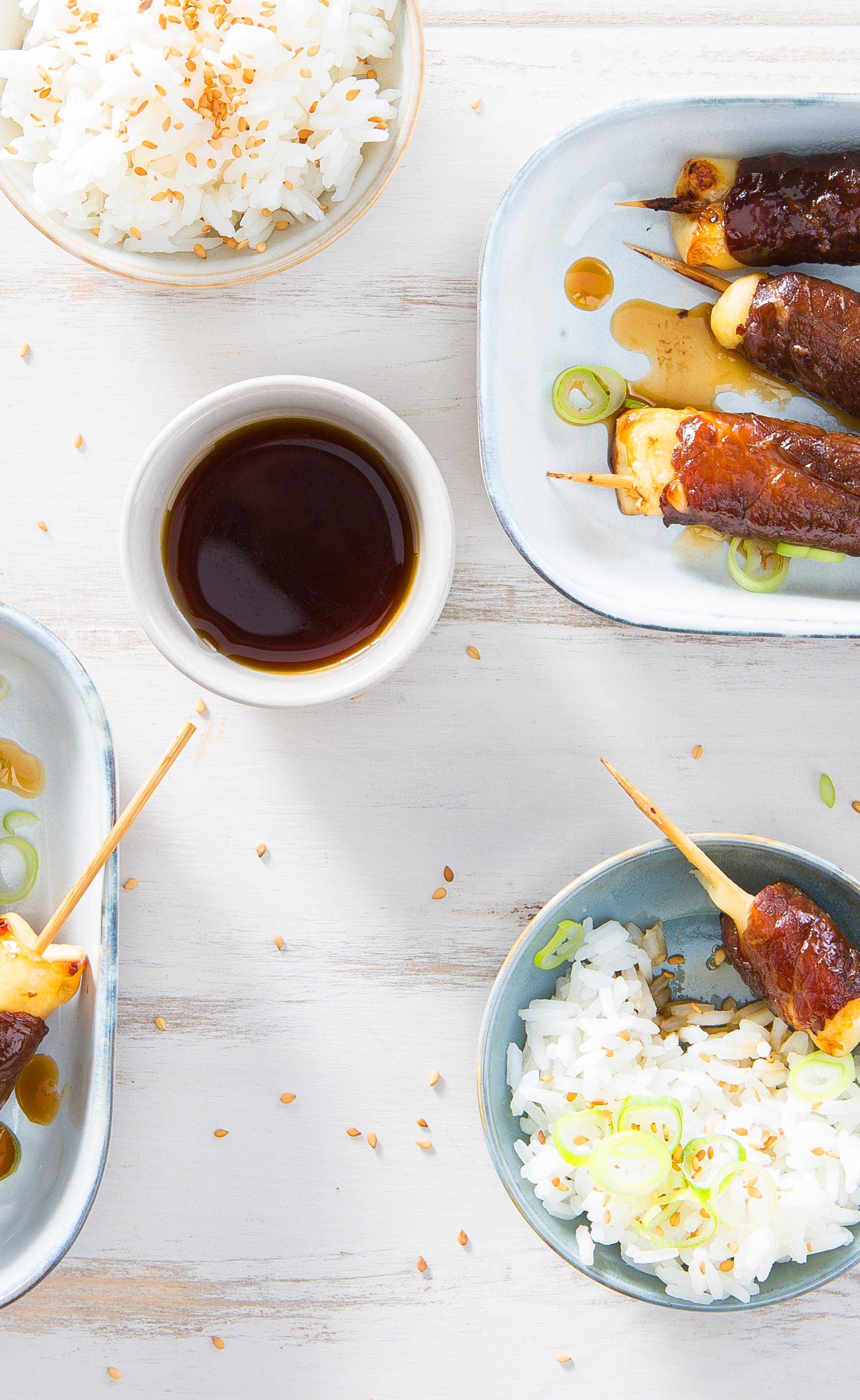 Espetadas de vaca em molho teriyaki - Receita Easy Fry XL Surface | Moulinex