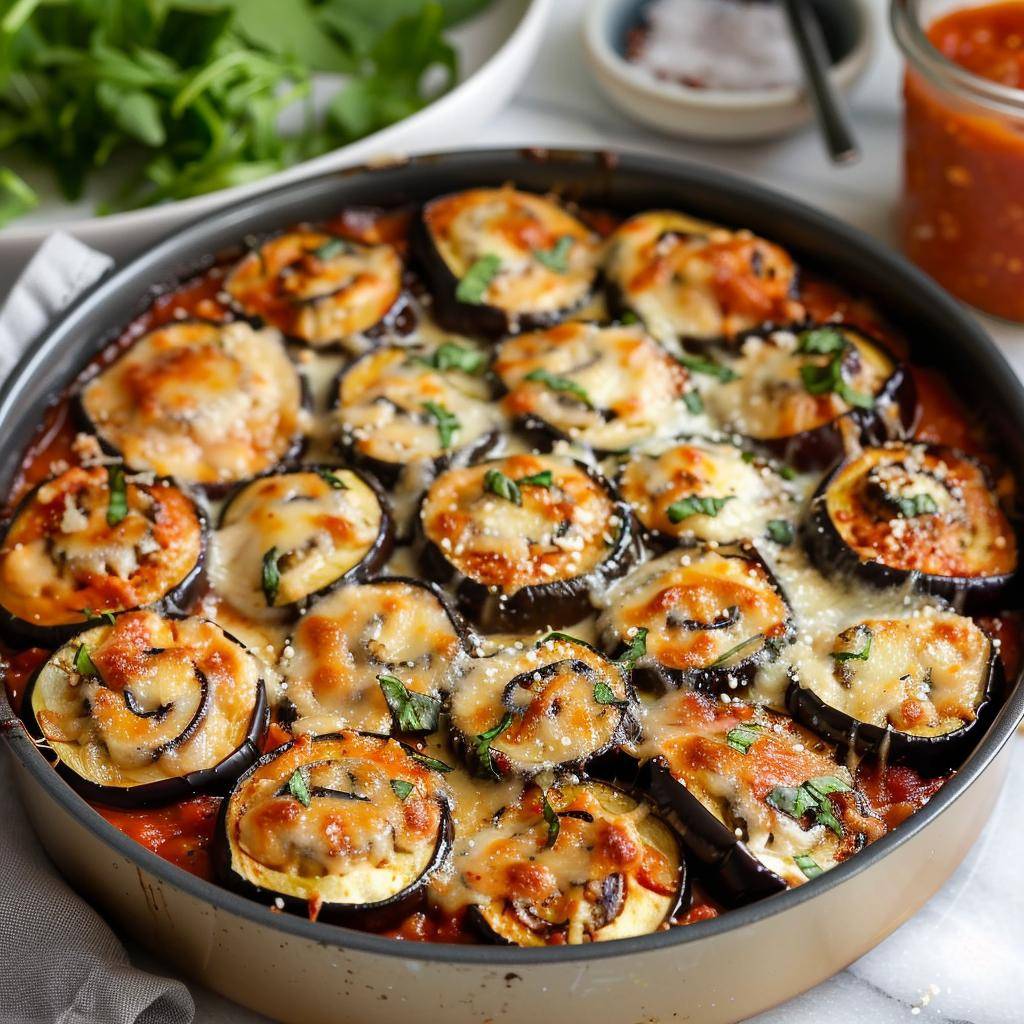 Rolos de beringela à parmigiana - Receita Easy Fry Compact | Moulinex