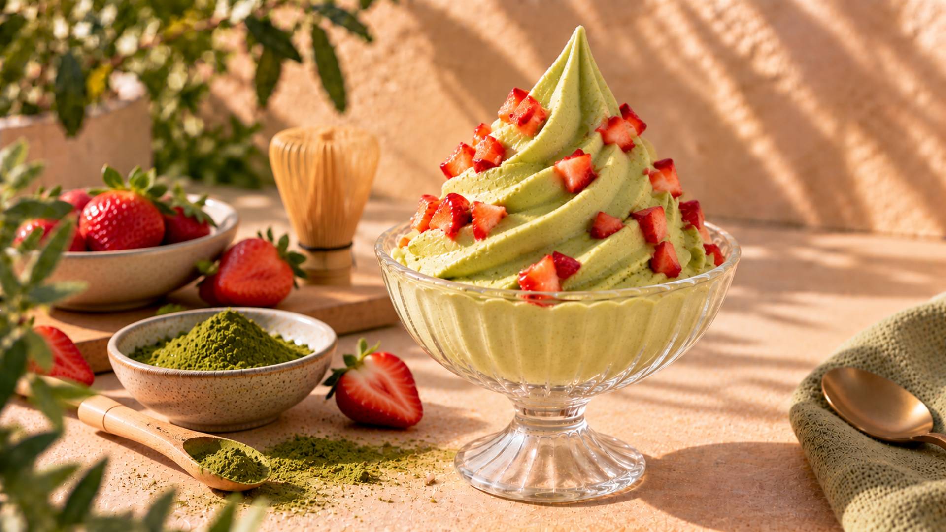 Gelado Cremoso de Matcha - Receita Freezi | Moulinex