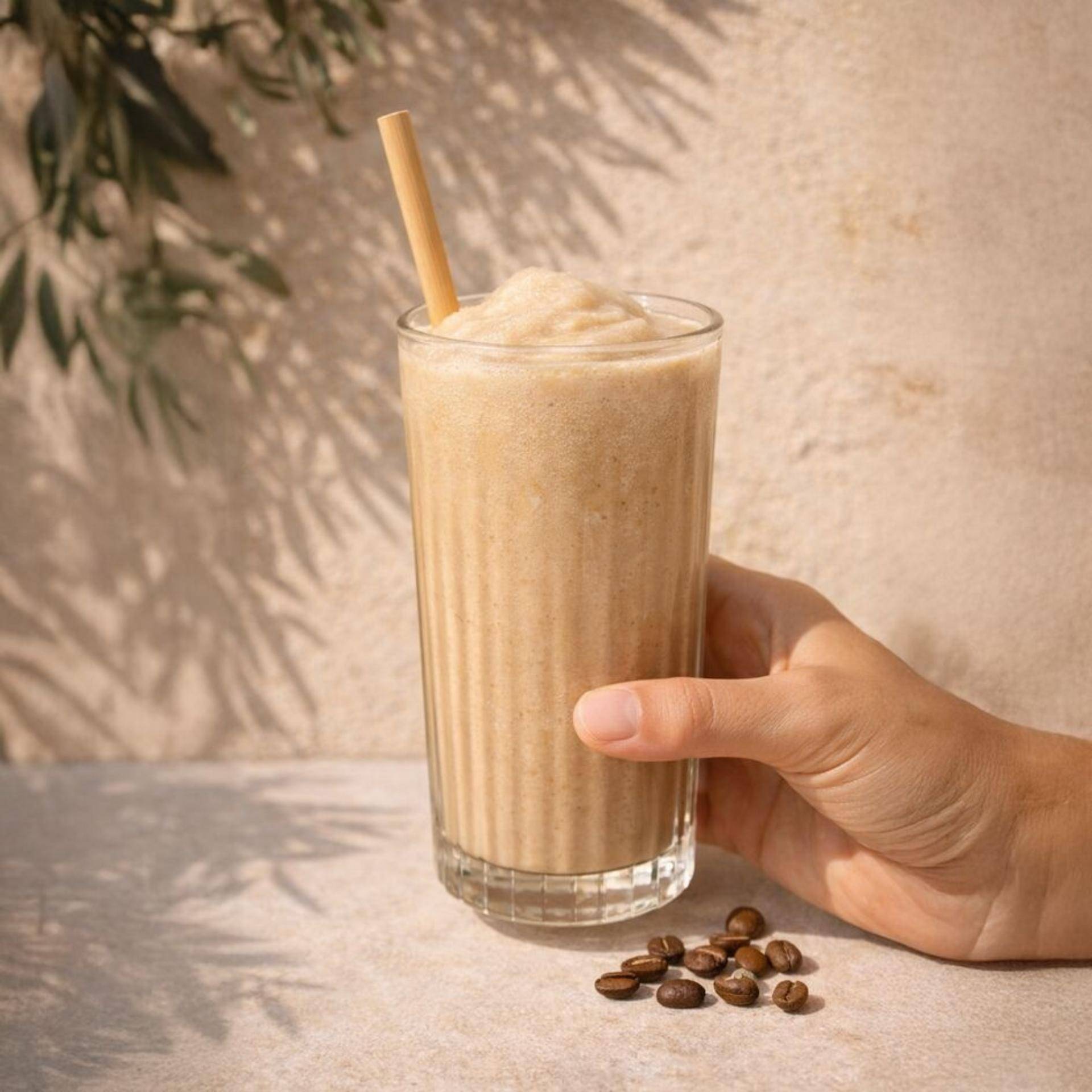 Milkshake de café gelado proteico - Receita Freezi | Moulinex