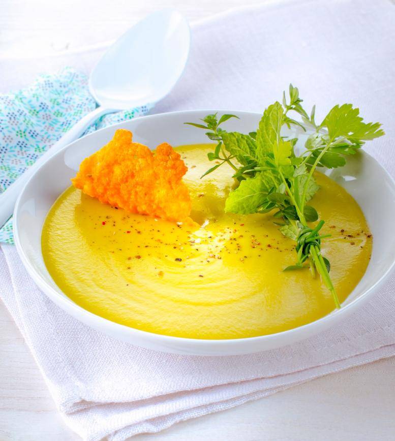 Creme aveludado de favas e ervas aromáticas - Receita Companion Connect | Moulinex