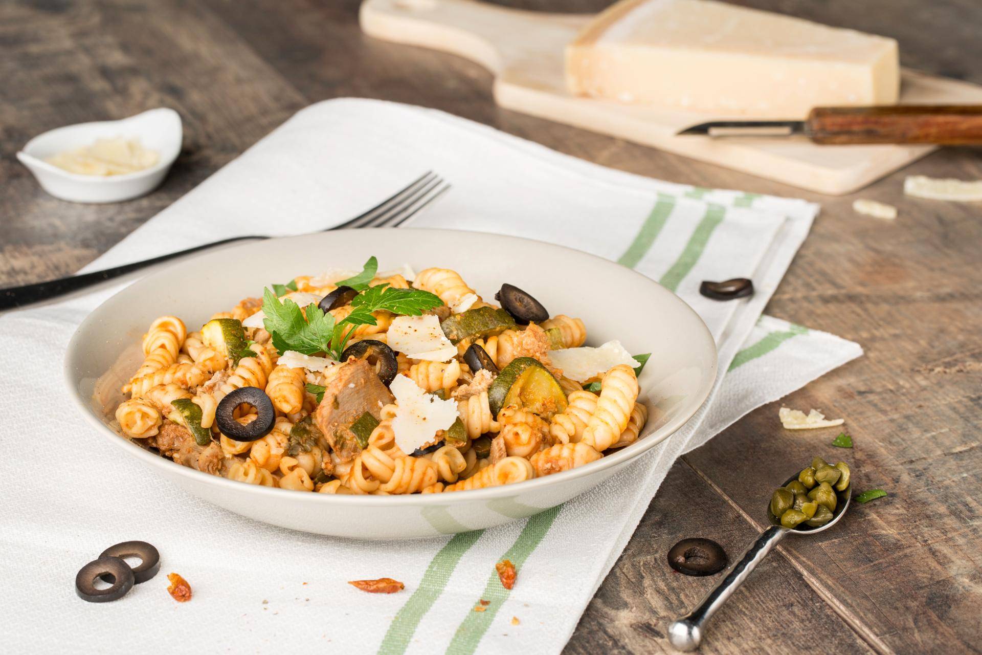Massa com atum e azeitonas - Receita Cookeo | Moulinex