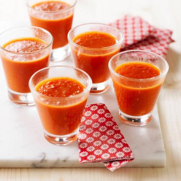Sopa fria de tomate e pimentos piquillos - Receita Companion | Moulinex