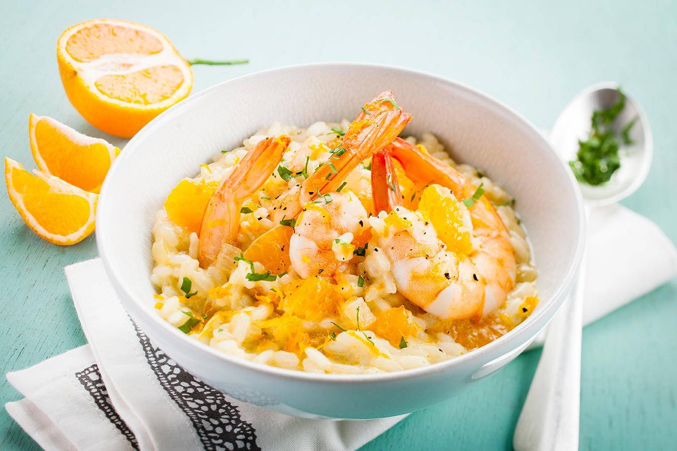 Risotto de gambas e tangerina - Receita Cookeo | Moulinex
