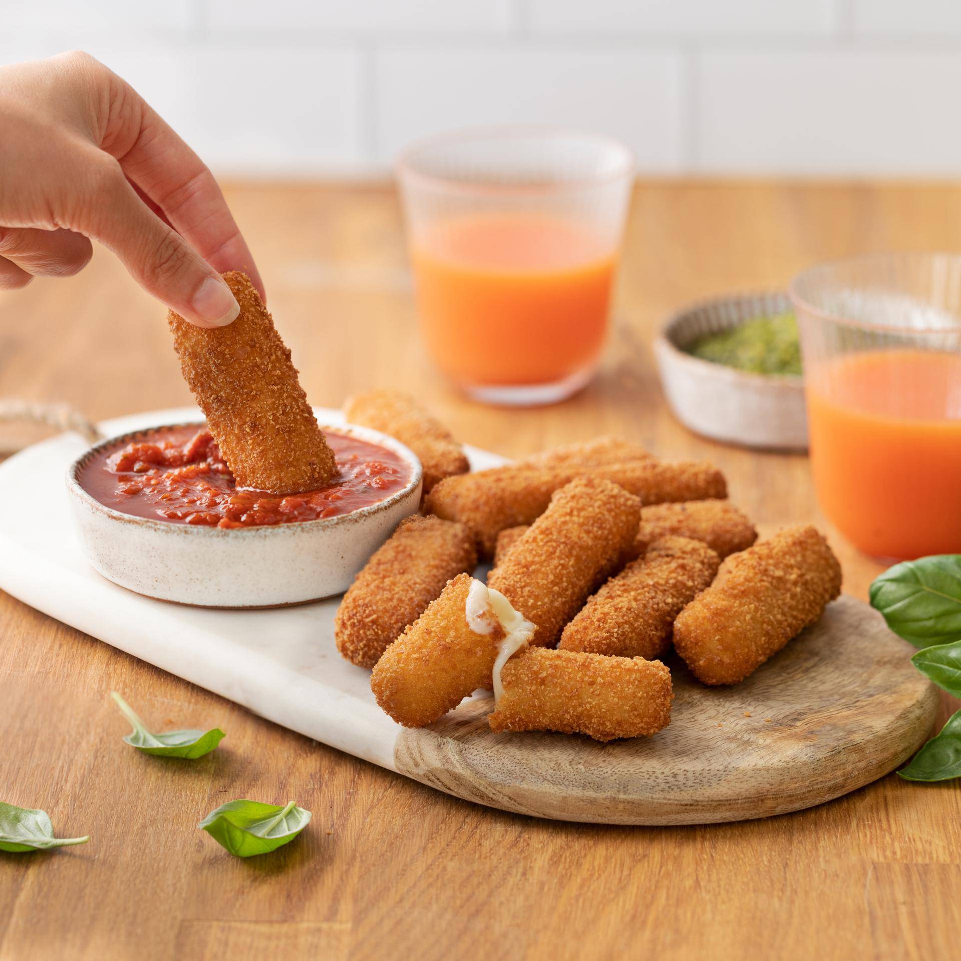 Palitos de mozarela - Receita undefined | Moulinex