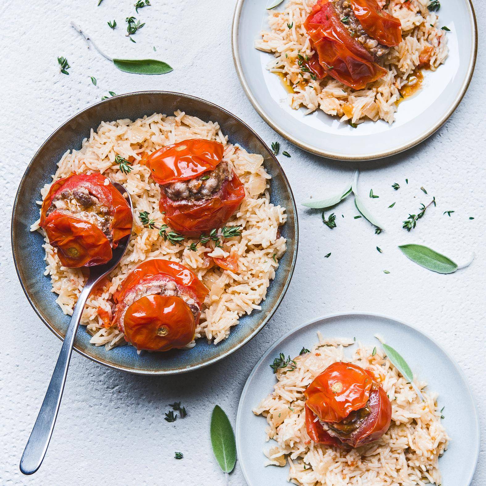 Tomates recheados - Receita EASY FRY & GRILL 2 in 1 DIGITAL | Moulinex