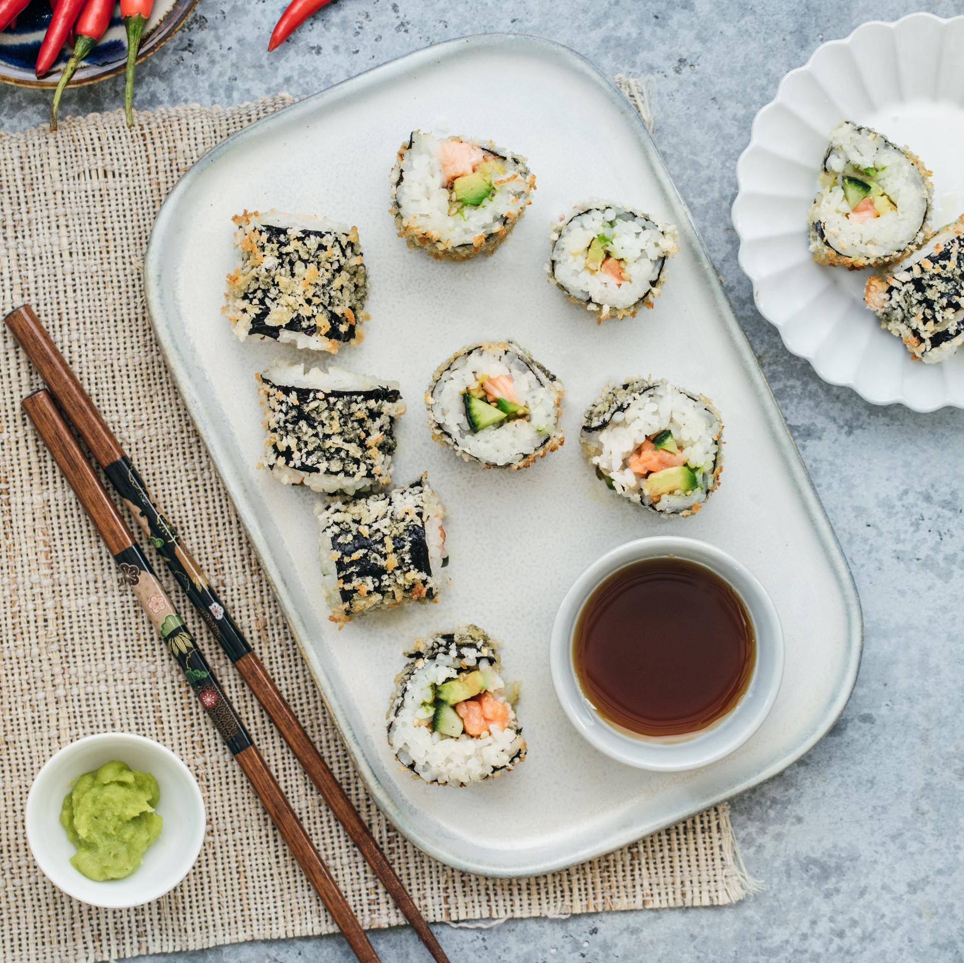 Maki vegetarianos - Receita EASY FRY OVEN & GRILL 9 in 1 | Moulinex