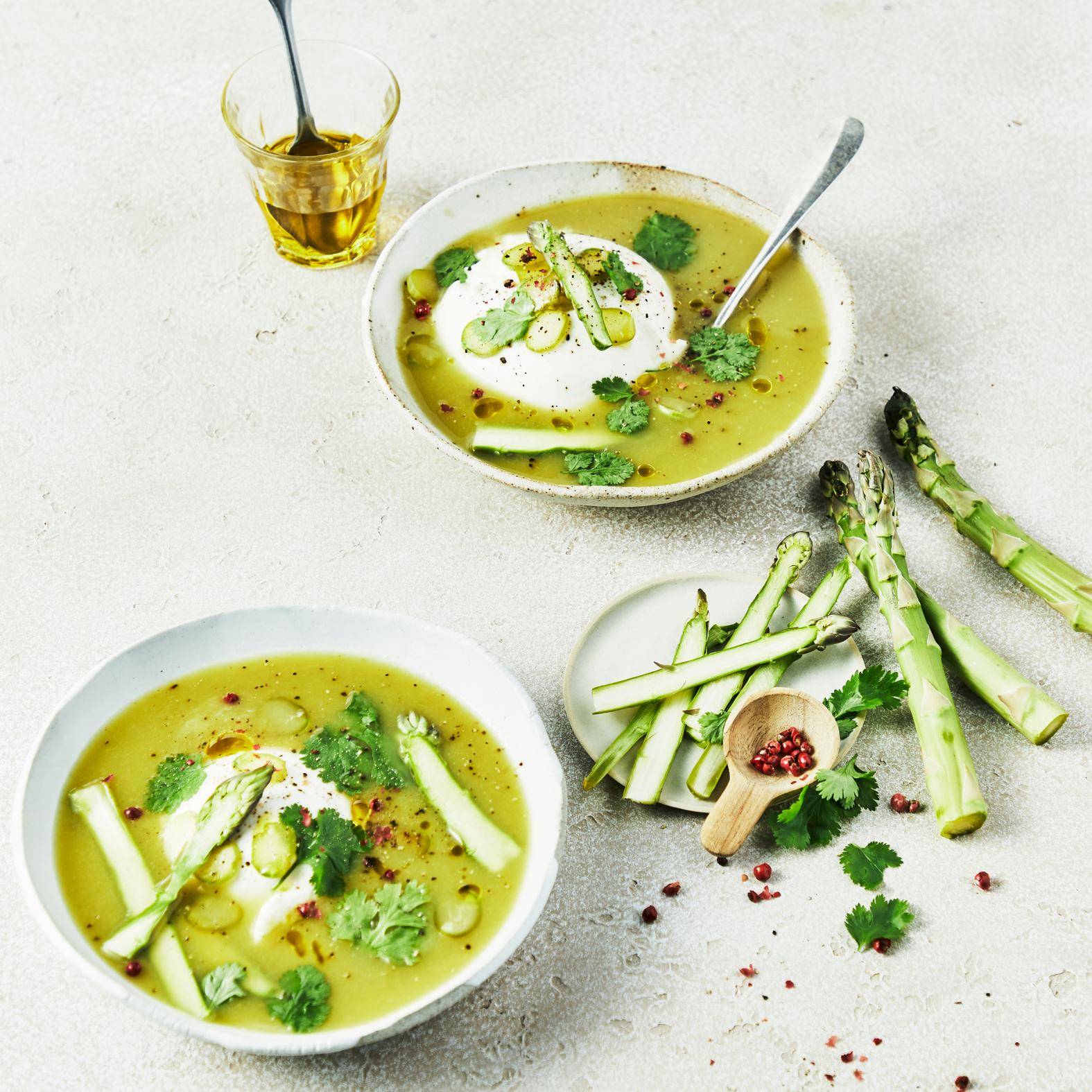 *Creamy asparagus soup - Receita Blend up | Moulinex